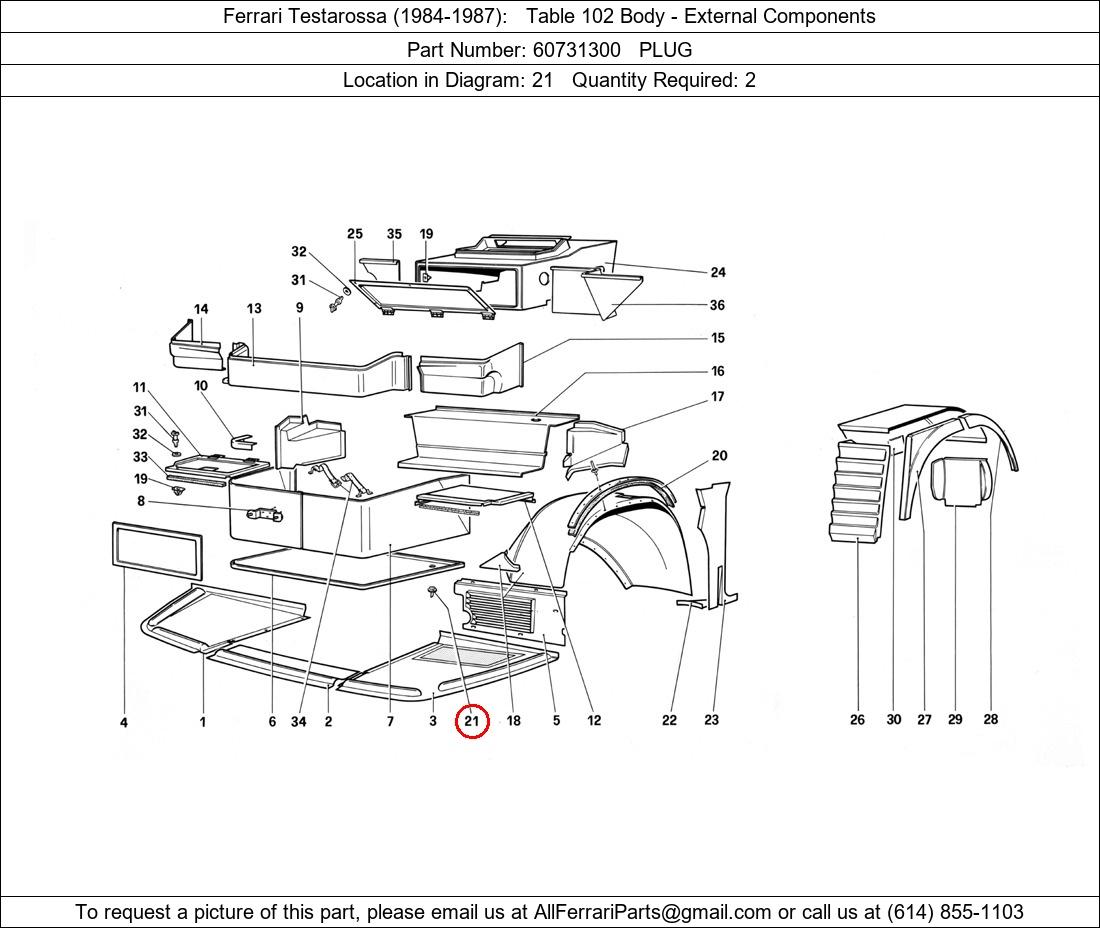 Ferrari Part 60731300