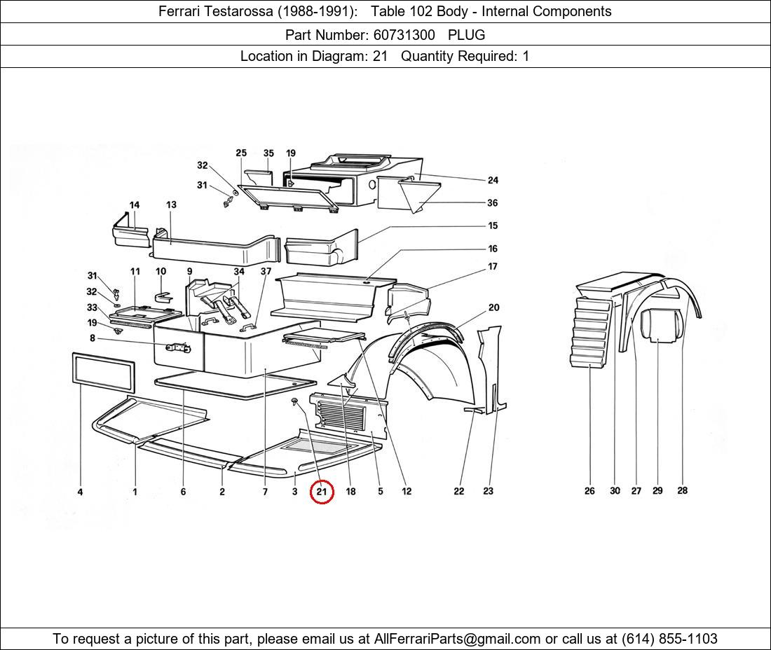 Ferrari Part 60731300