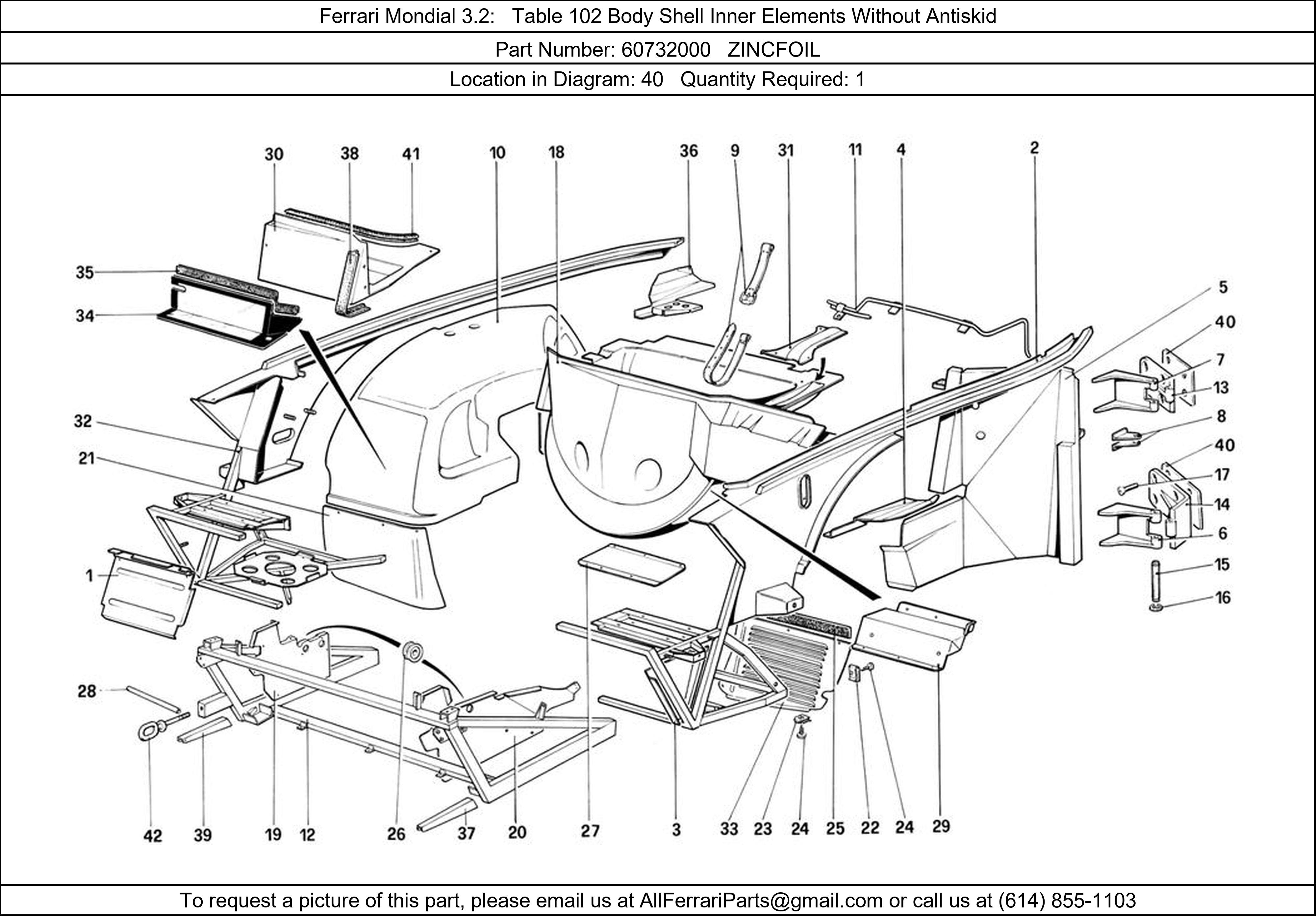 Ferrari Part 60732000