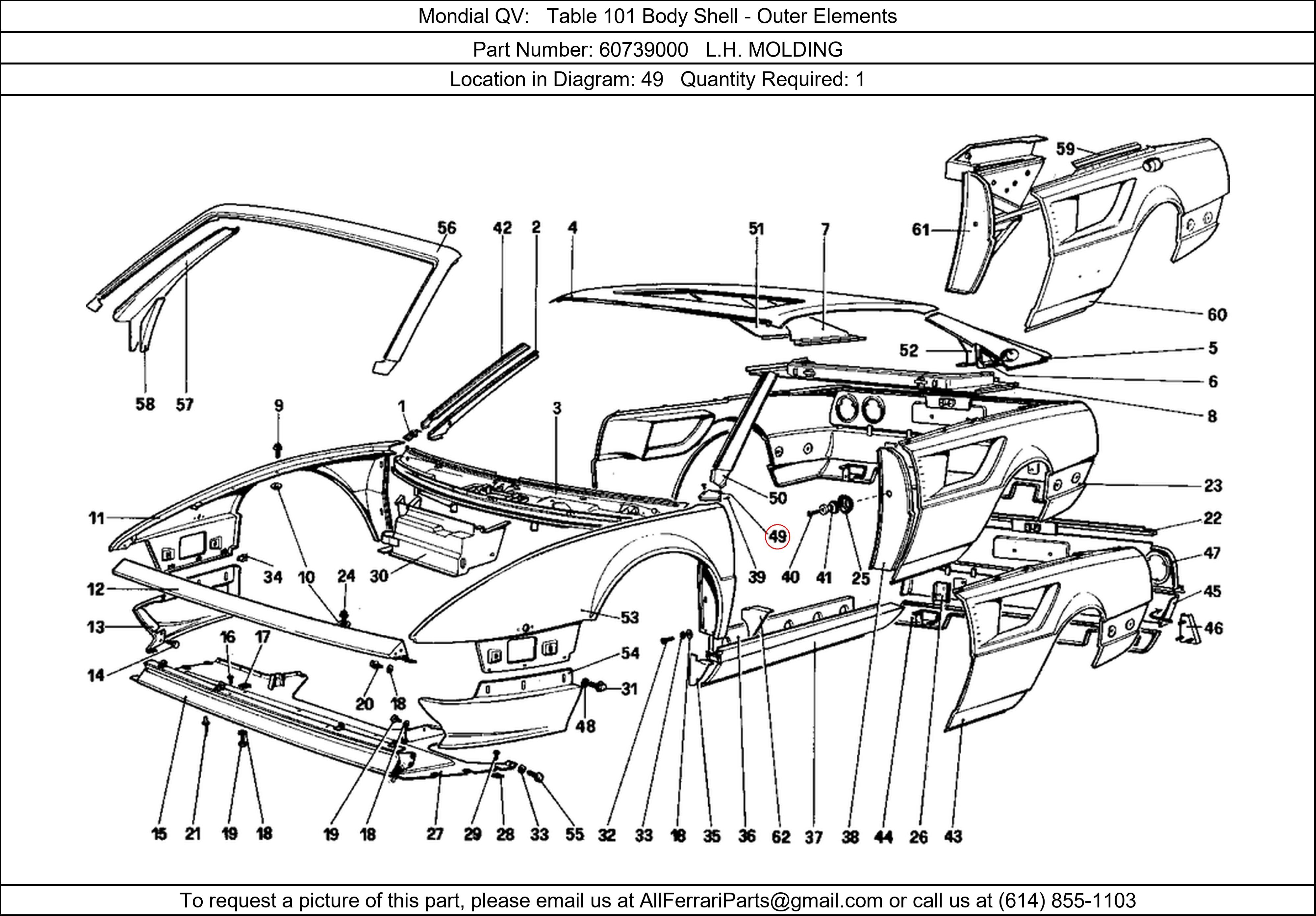 Ferrari Part 60739000