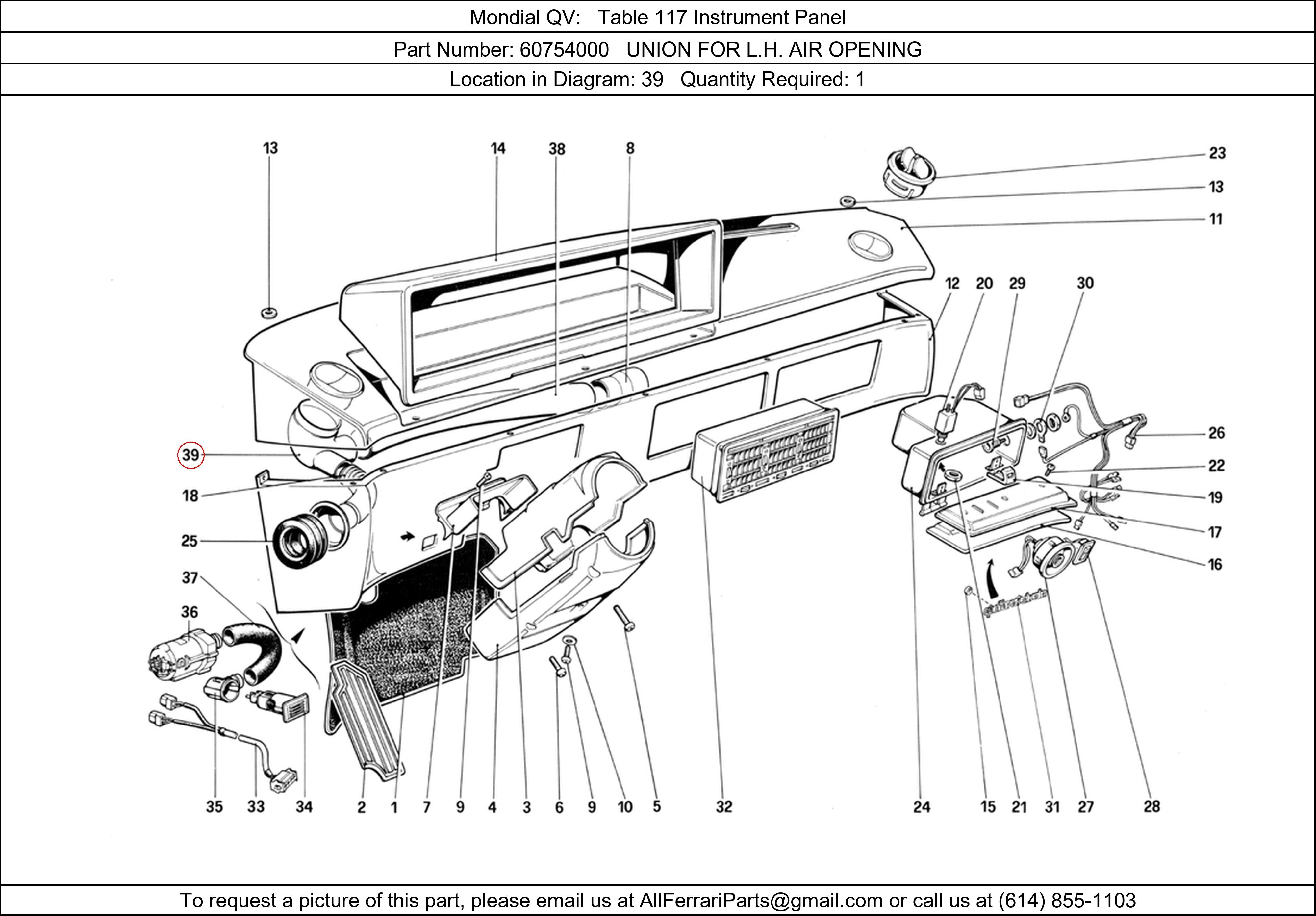 Ferrari Part 60754000