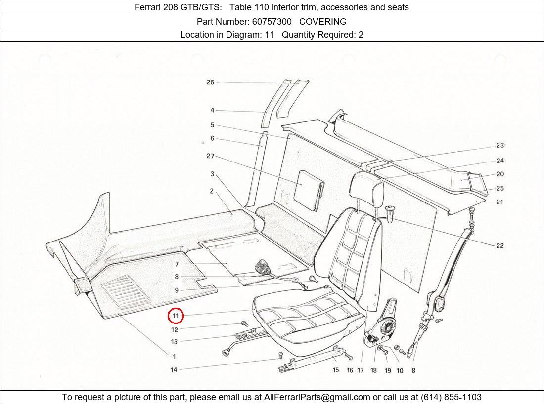 Ferrari Part 60757300