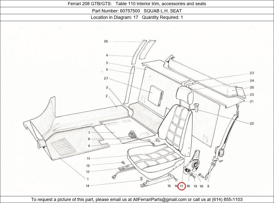 Ferrari Part 60757500