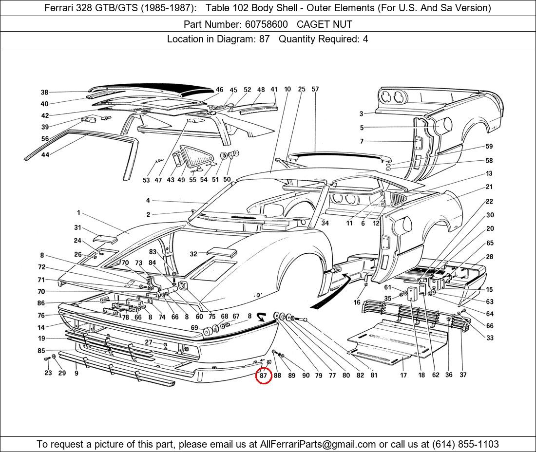 Ferrari Part 60758600