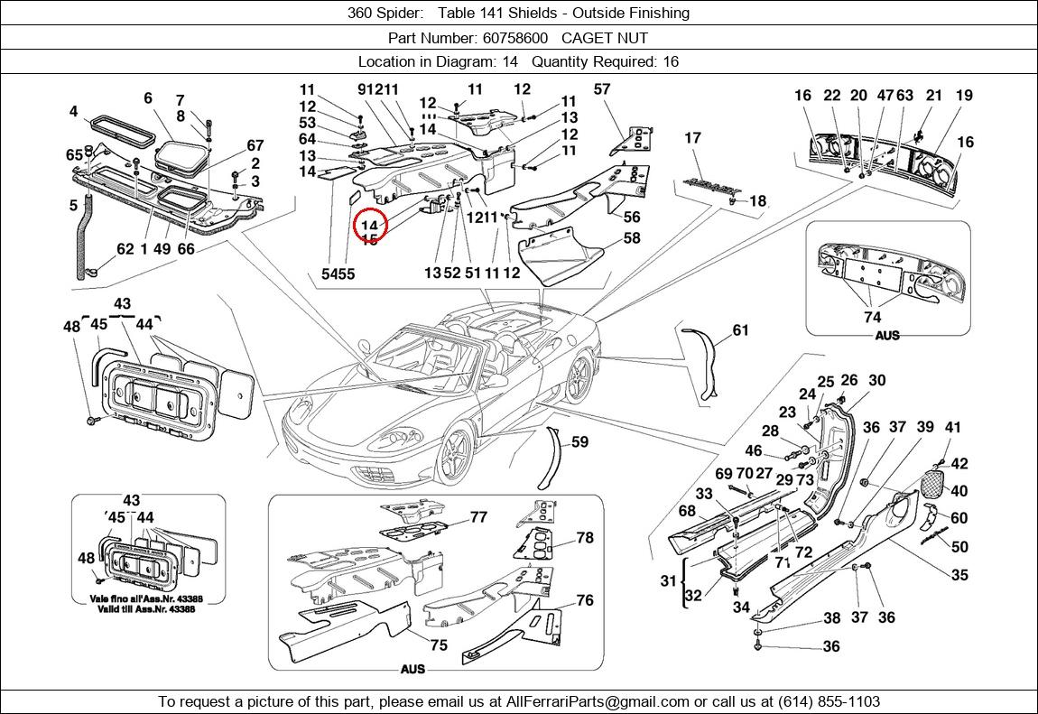 Ferrari Part 60758600