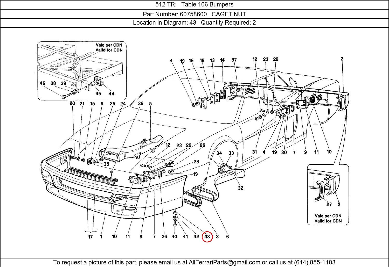 Ferrari Part 60758600