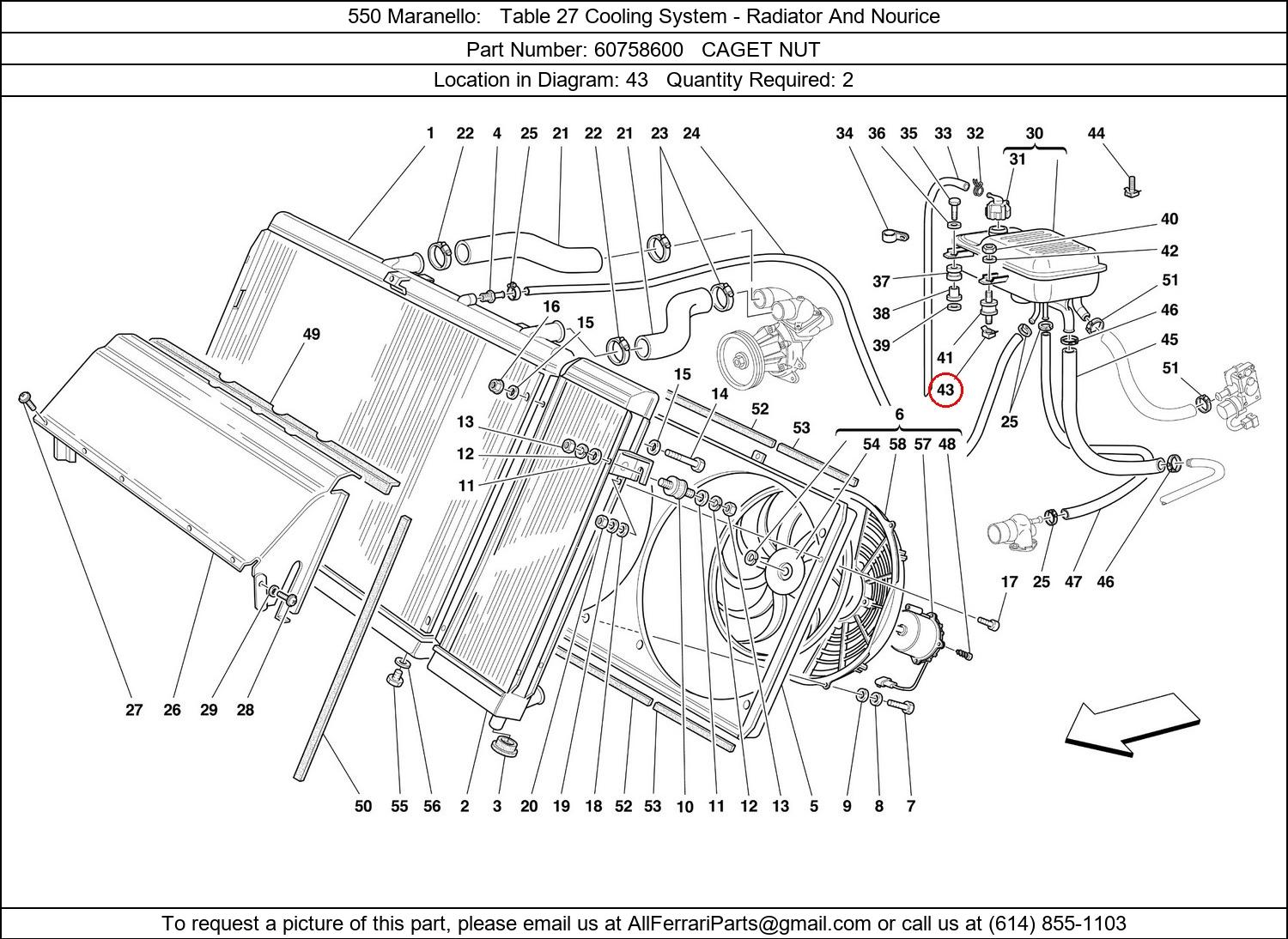 Ferrari Part 60758600