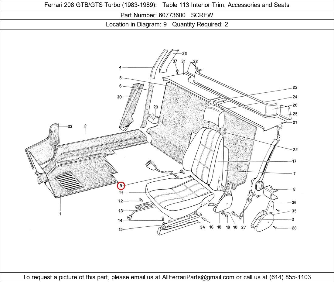 Ferrari Part 60773600