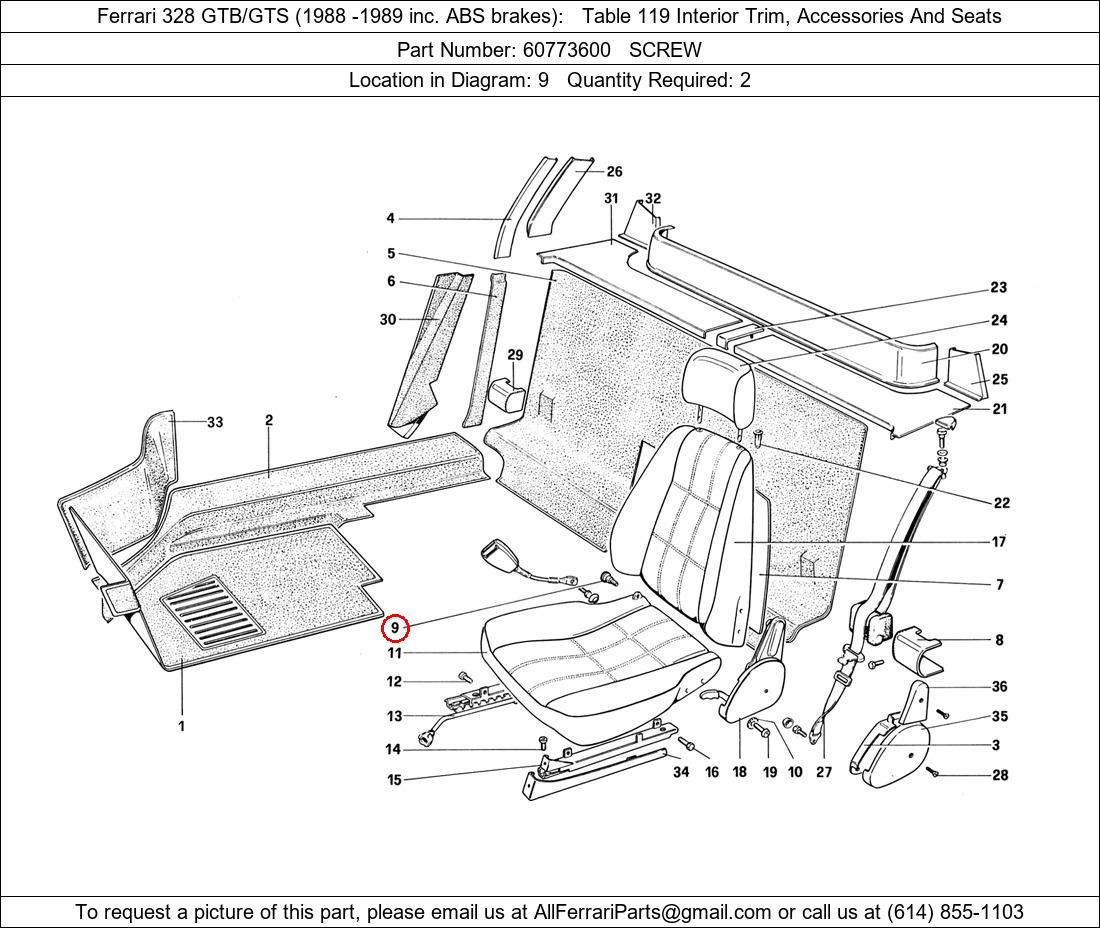 Ferrari Part 60773600