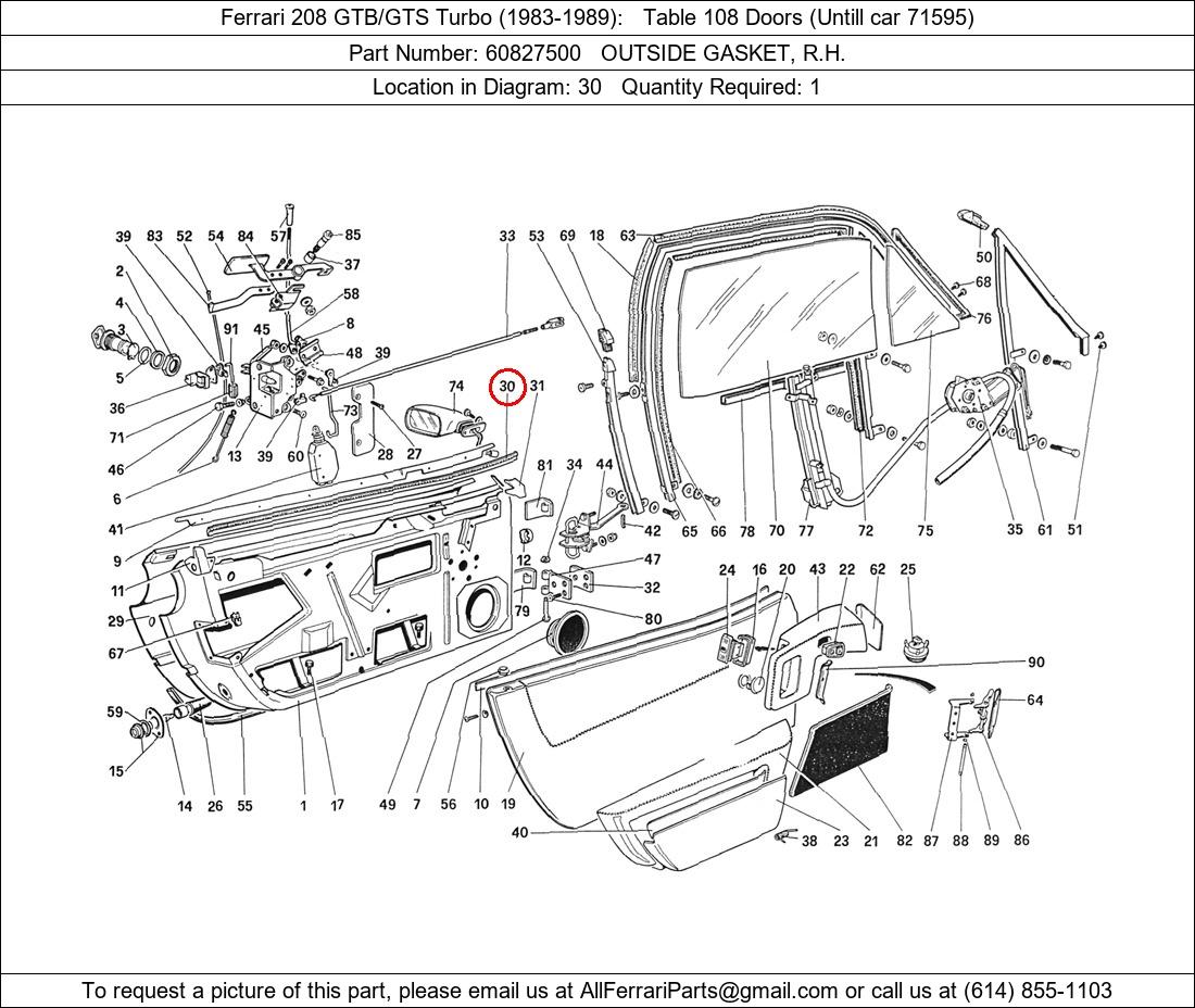 Ferrari Part 60827500