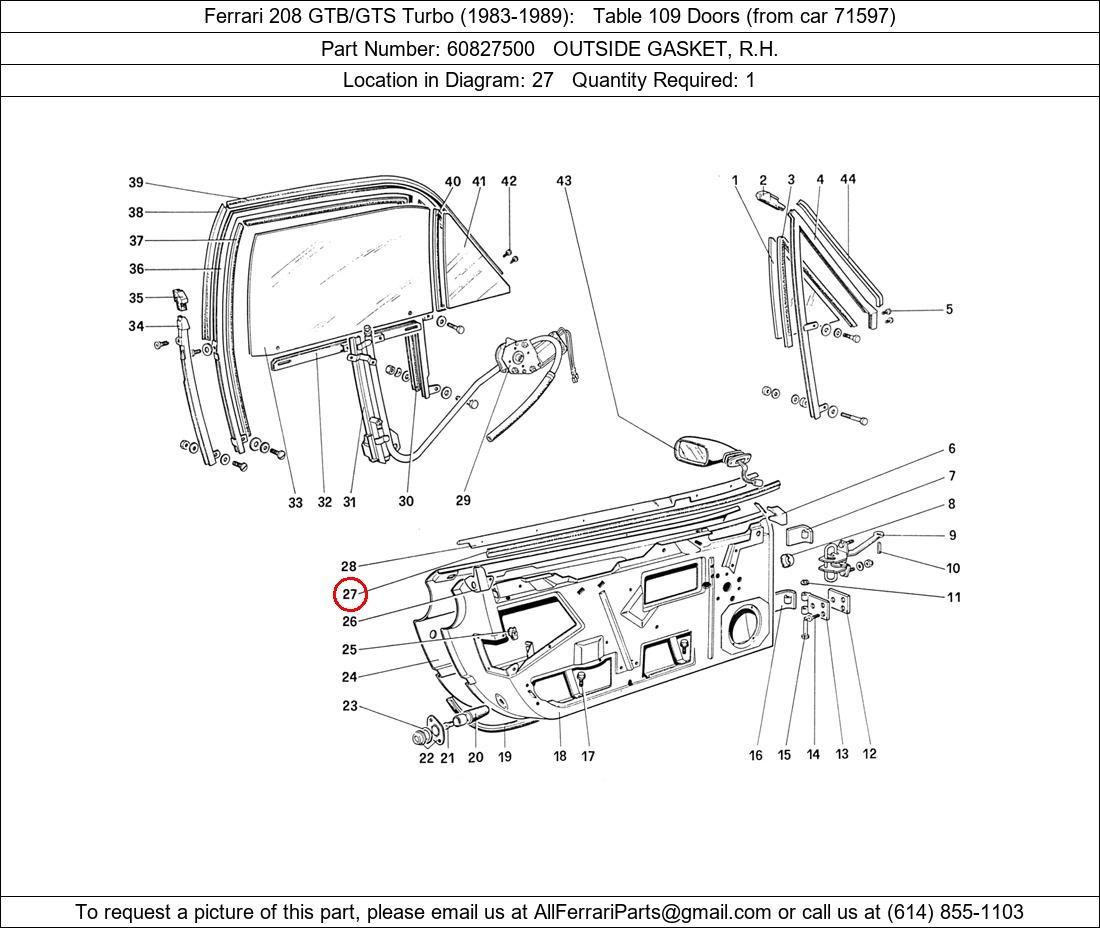 Ferrari Part 60827500