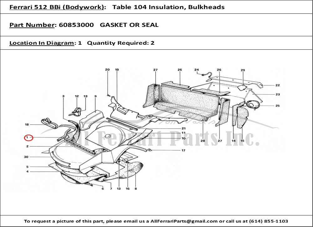 Ferrari Part 60853000