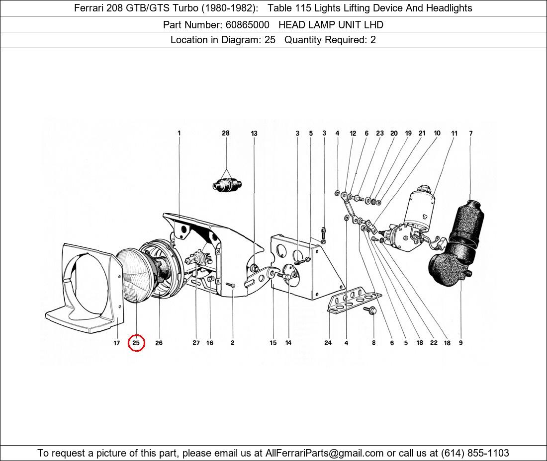 Ferrari Part 60865000