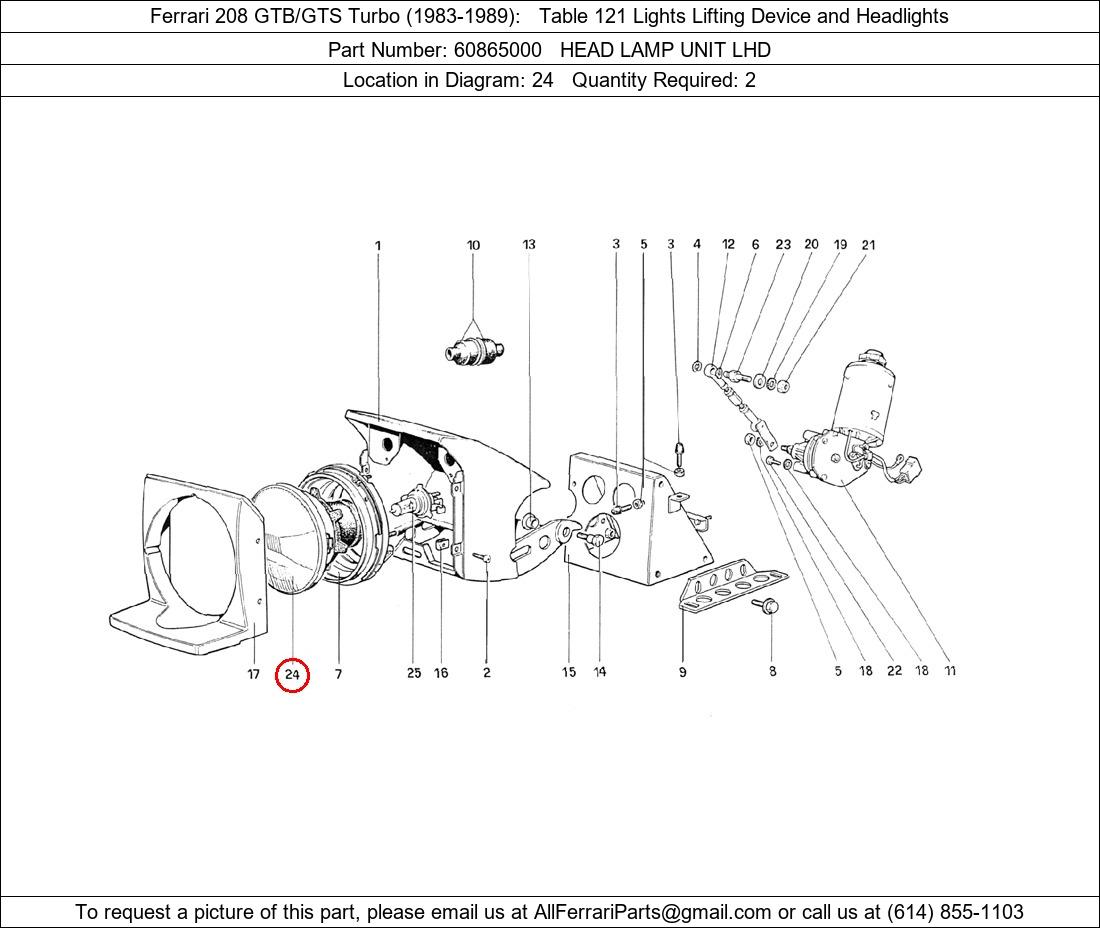 Ferrari Part 60865000