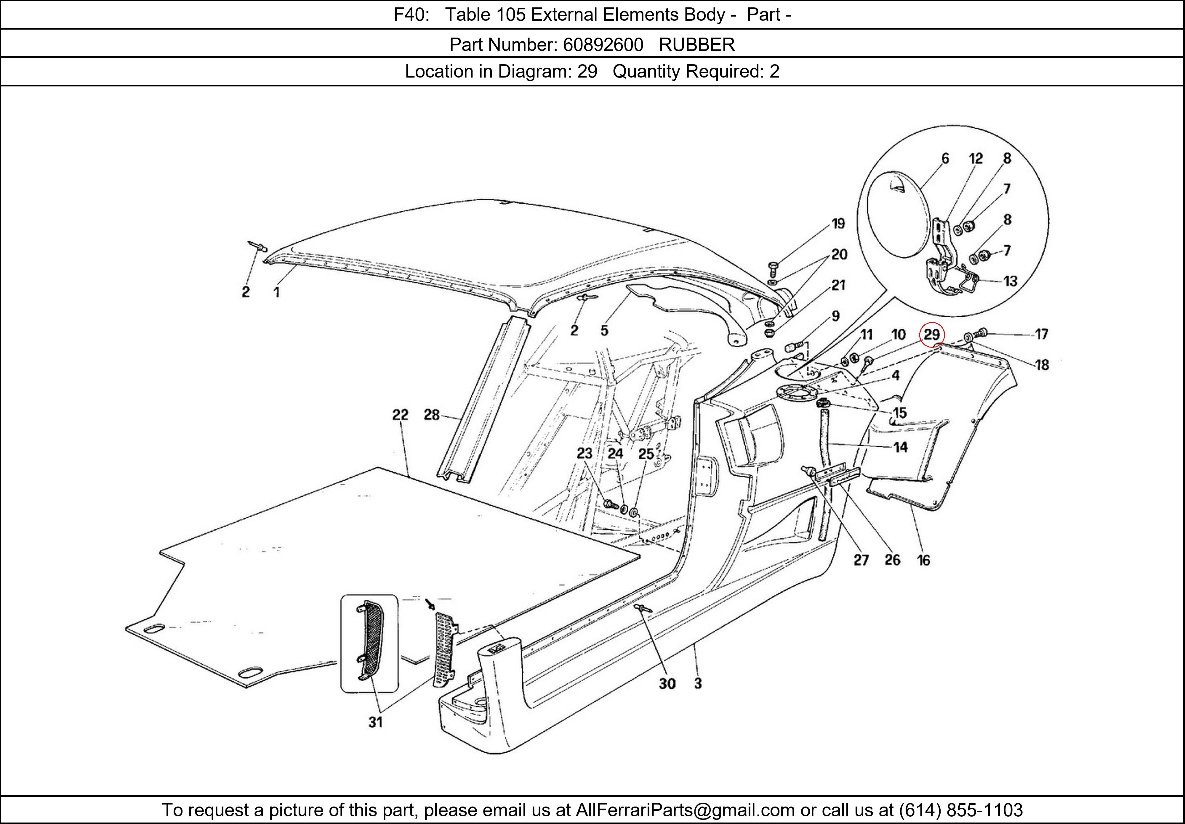 Ferrari Part 60892600