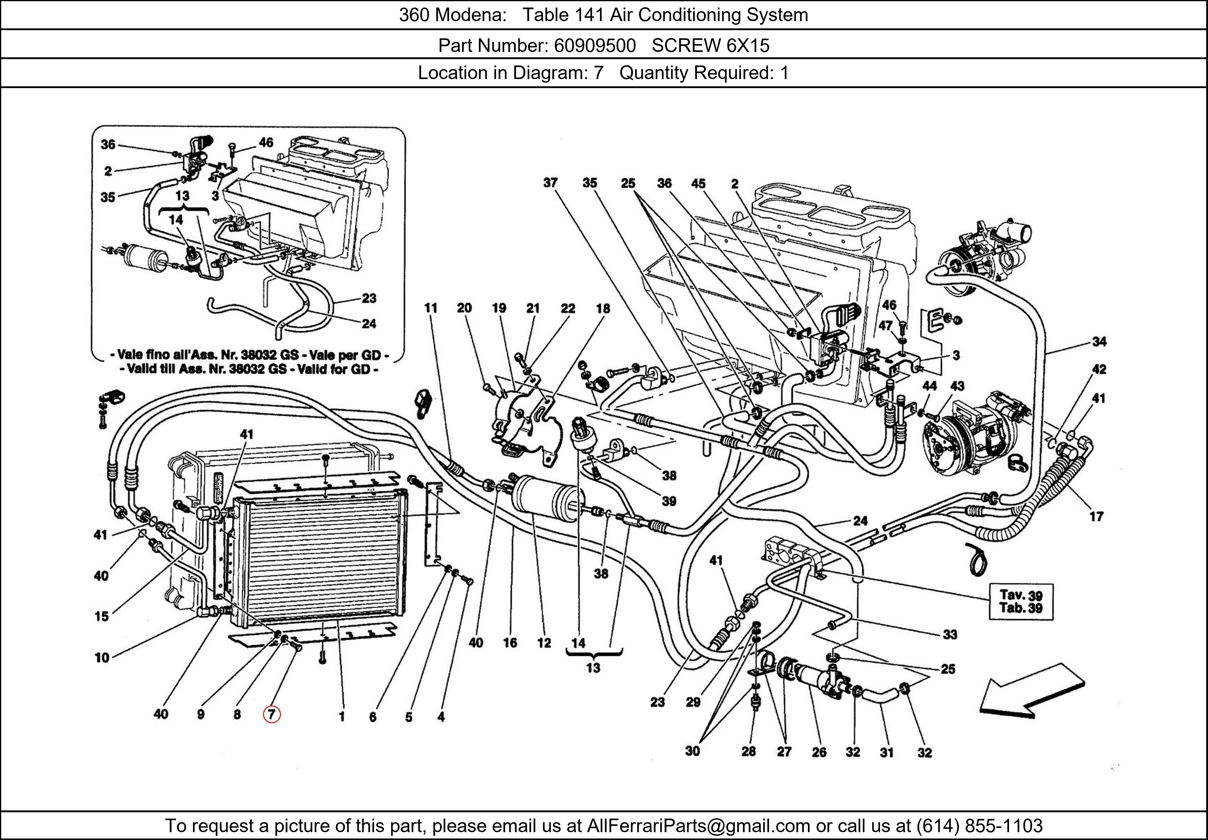 Ferrari Part 60909500