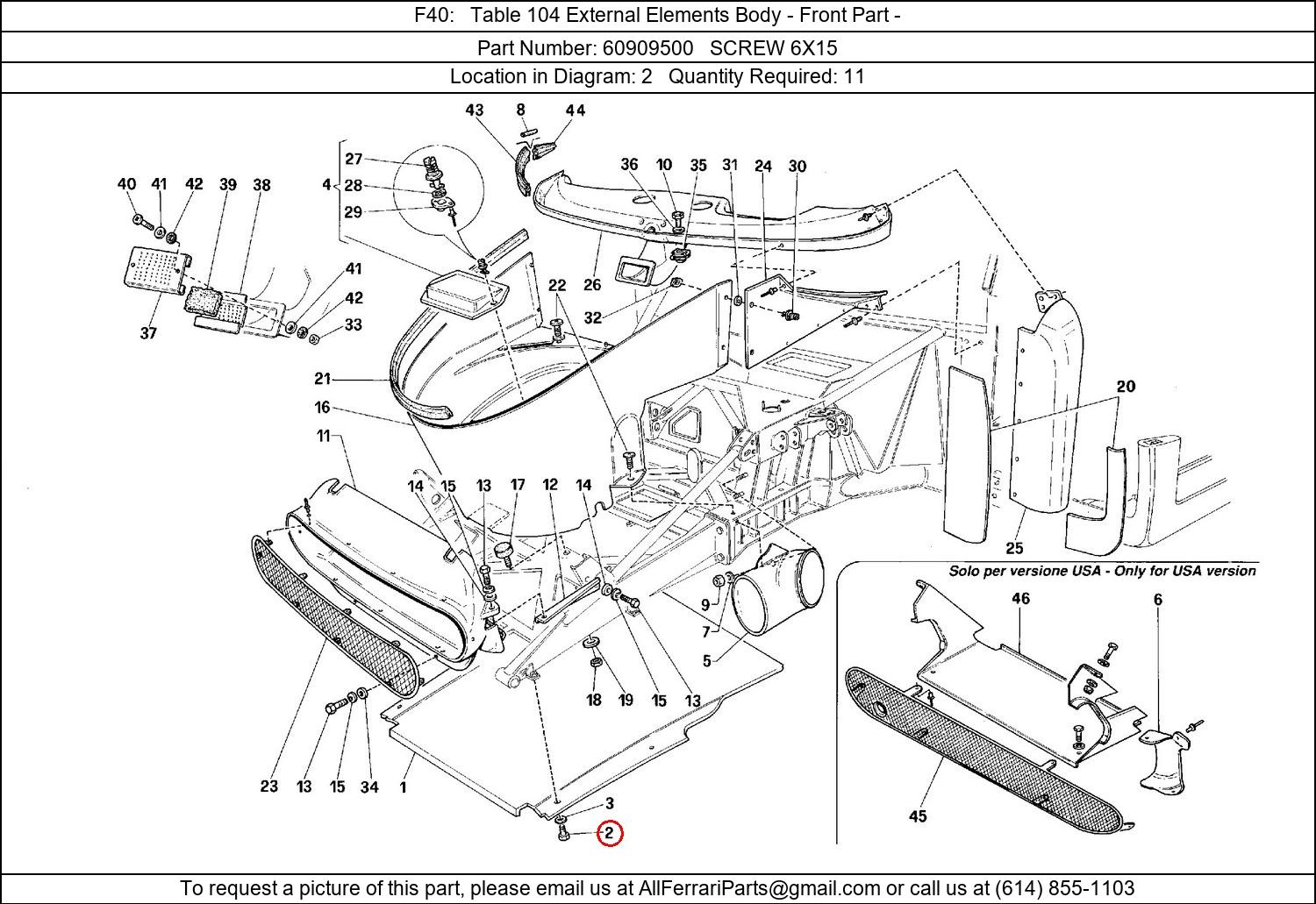 Ferrari Part 60909500