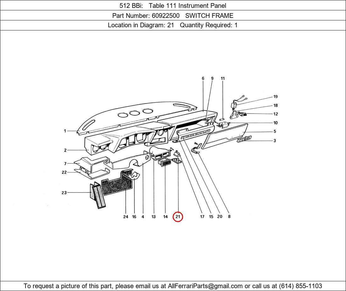 Ferrari Part 60922500