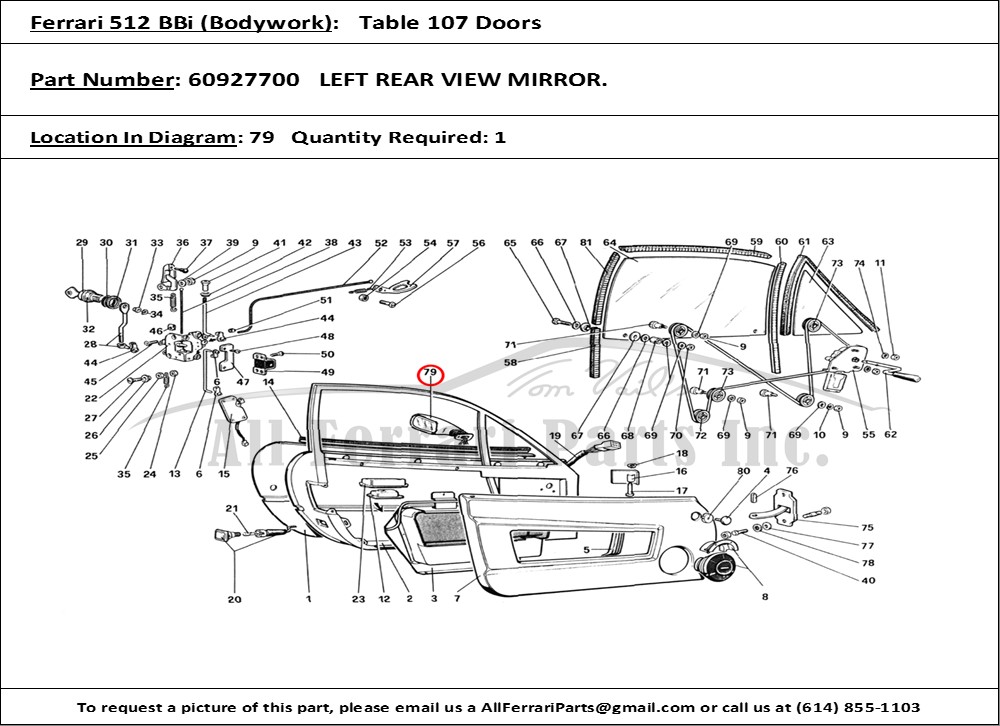 Ferrari Part 60927700