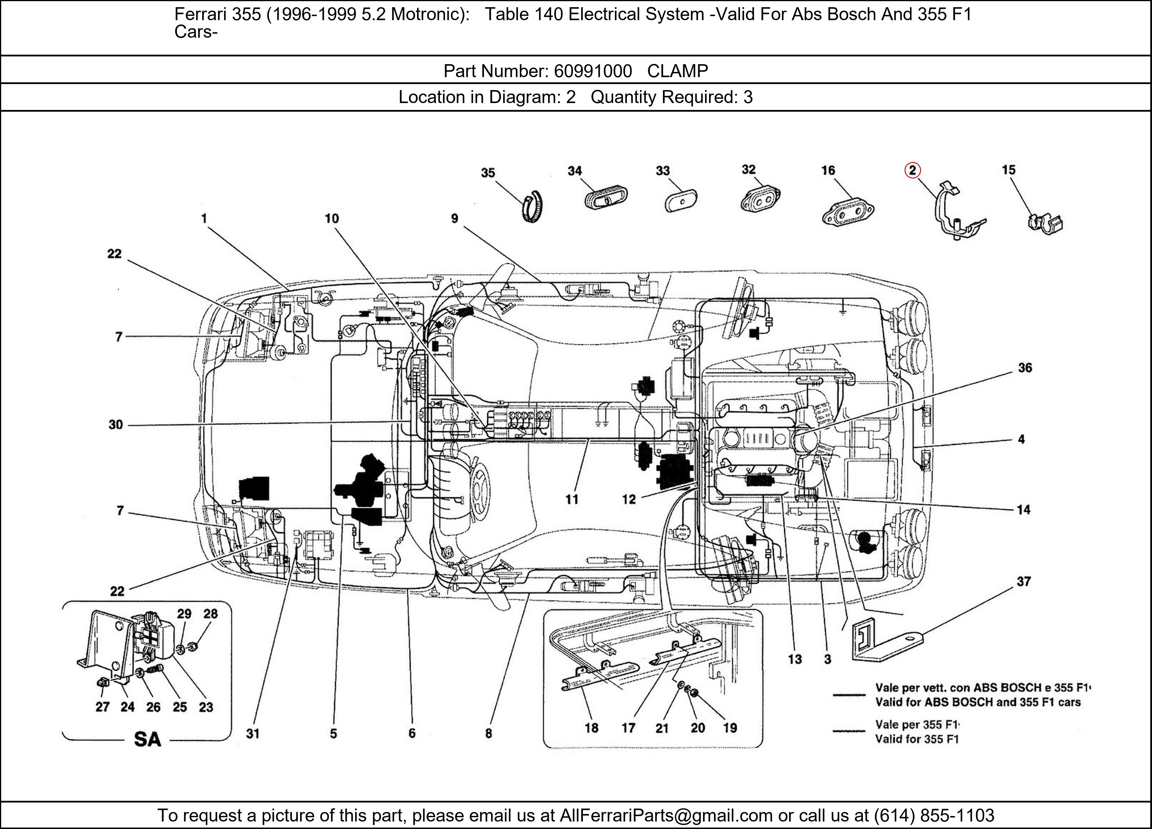 Ferrari Part 60991000