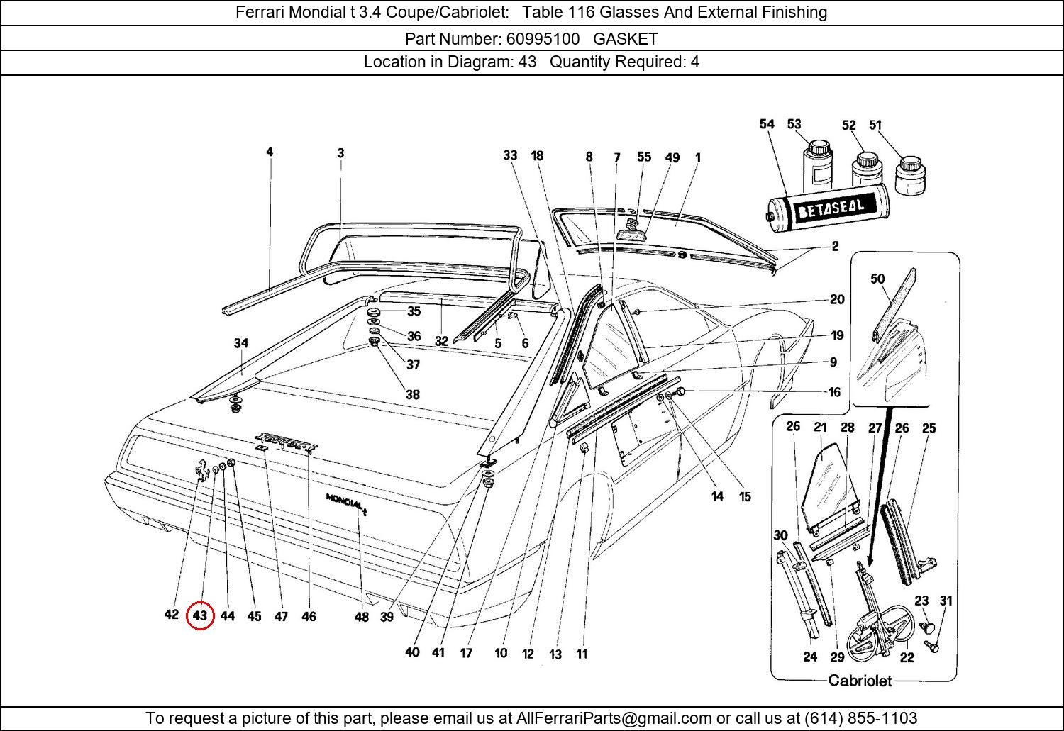 Ferrari Part 60995100