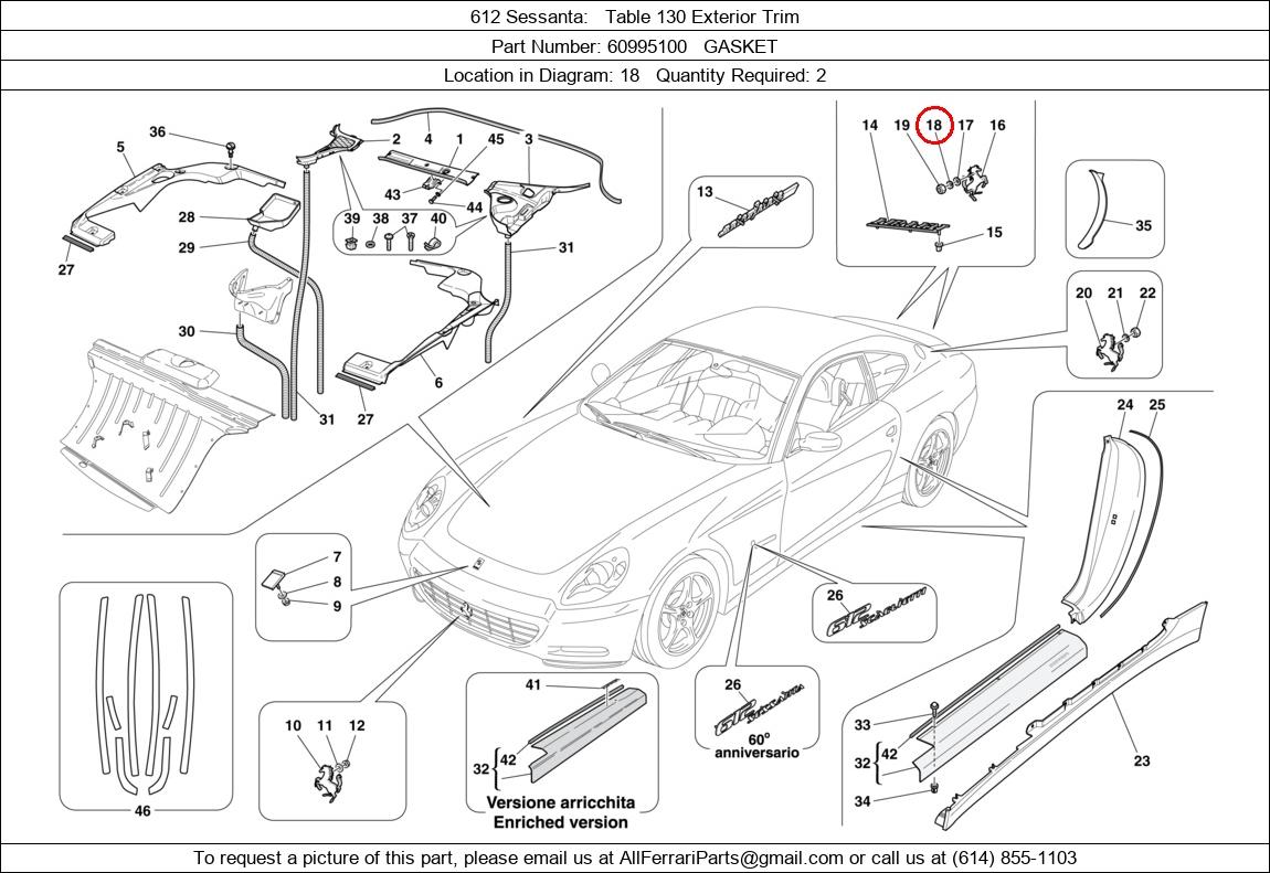 Ferrari Part 60995100