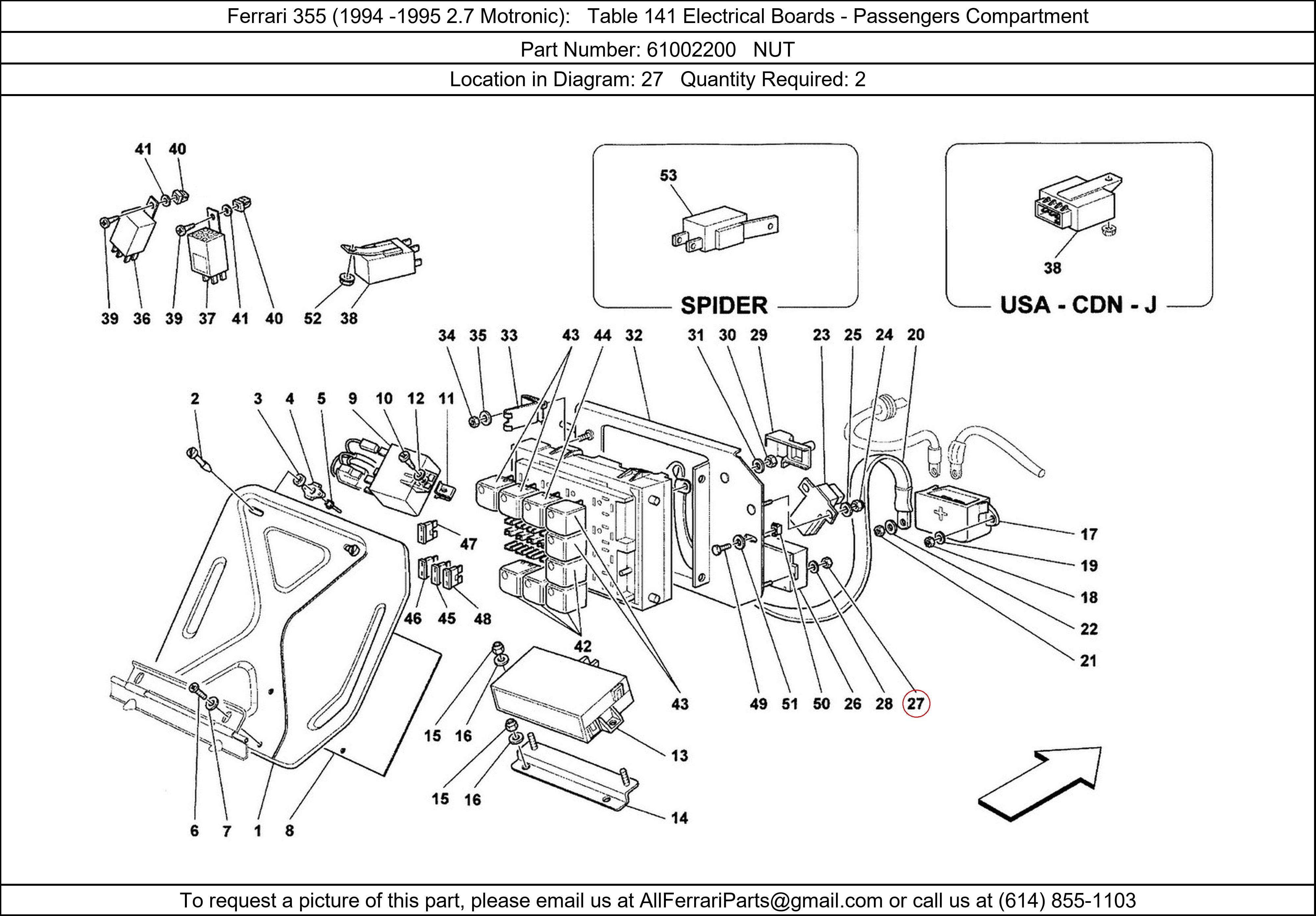 Ferrari Part 61002200