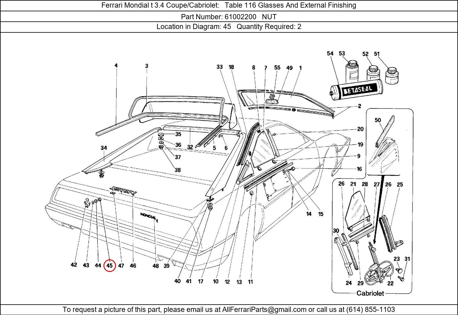 Ferrari Part 61002200