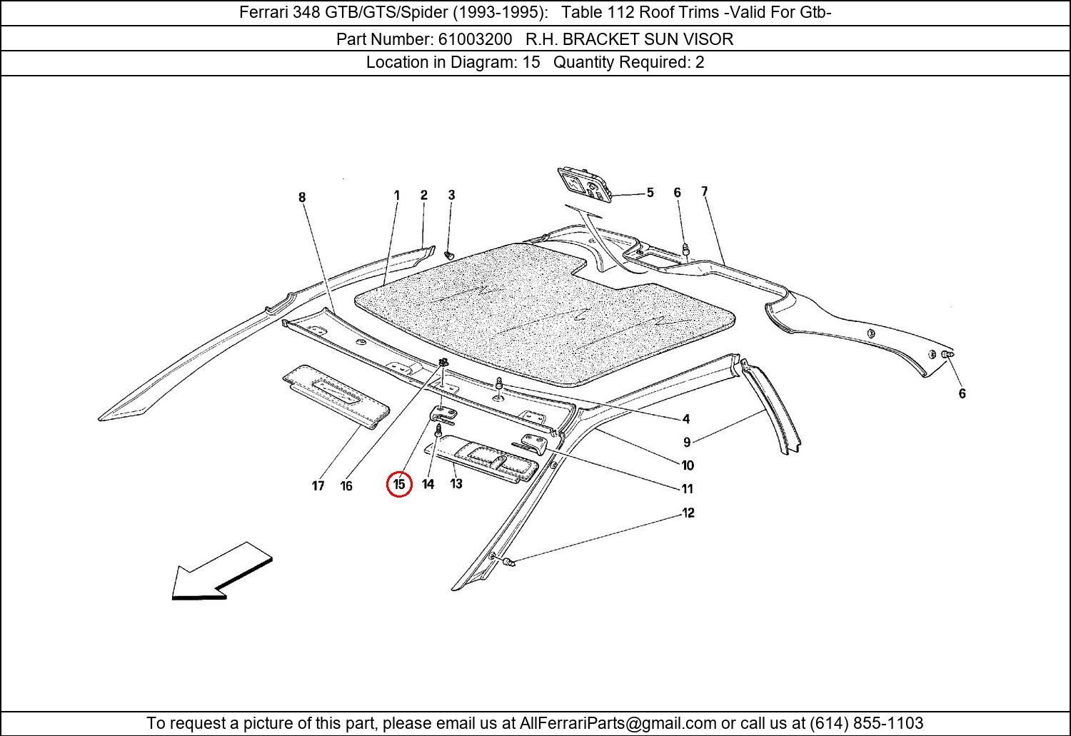 Ferrari Part 61003200