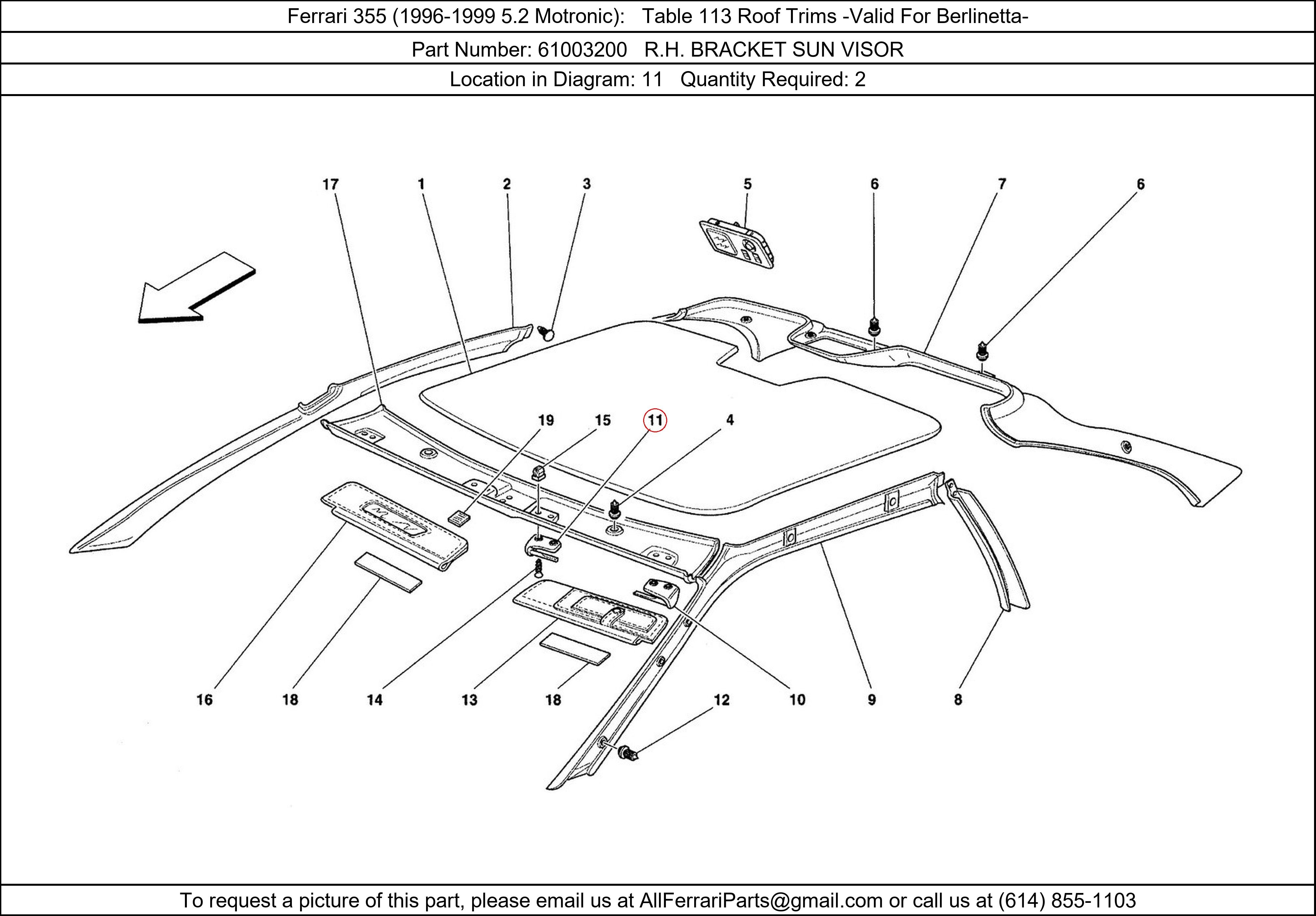 Ferrari Part 61003200