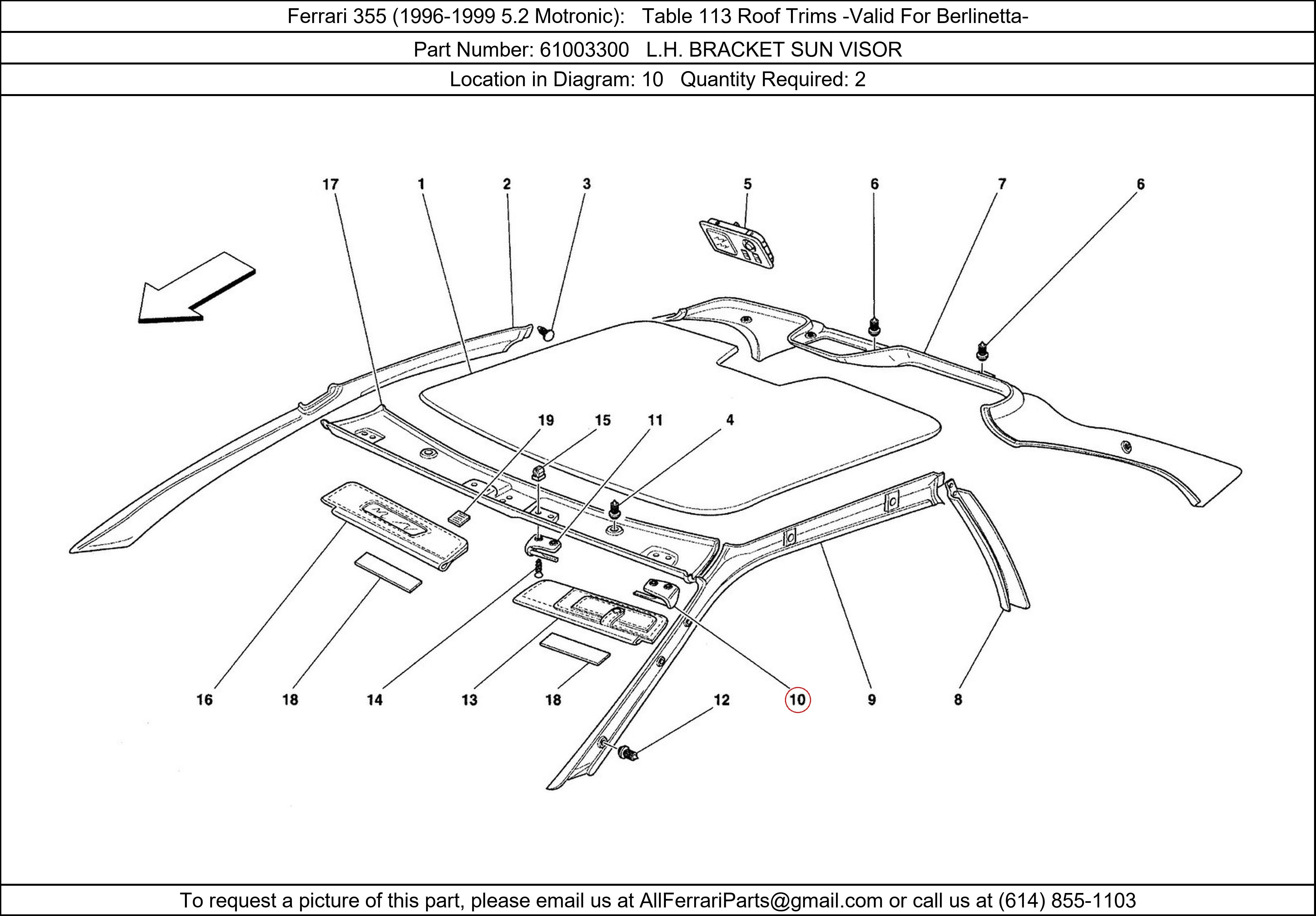 Ferrari Part 61003300