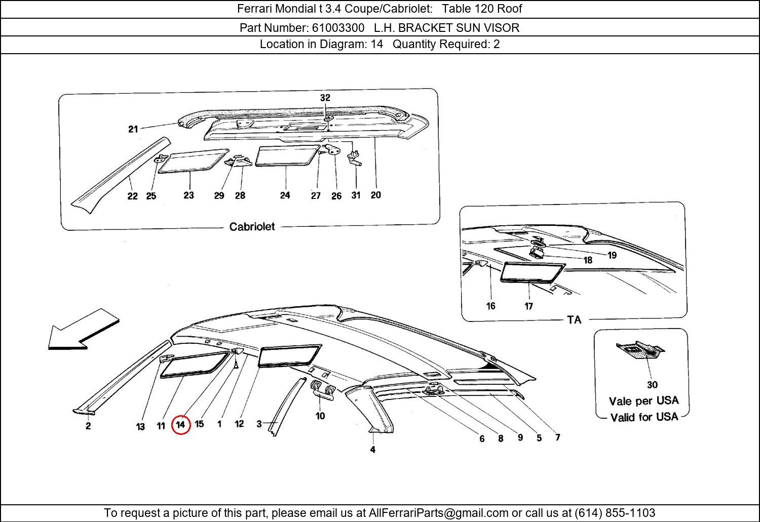 Ferrari Part 61003300