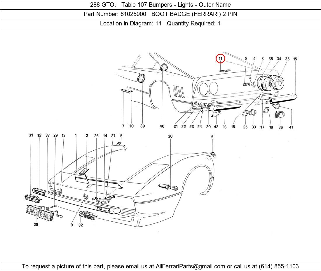 Ferrari Part 61025000