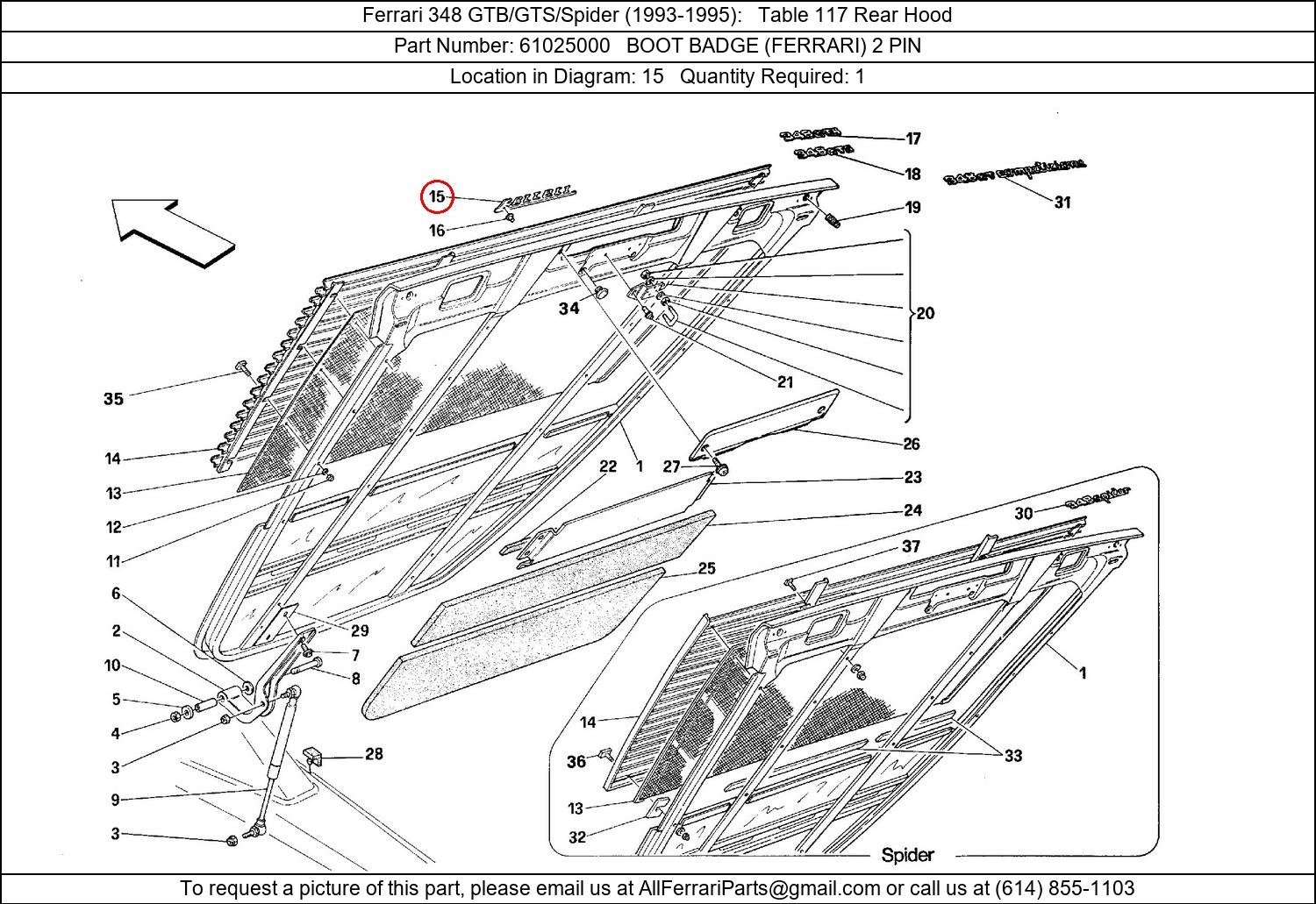 Ferrari Part 61025000