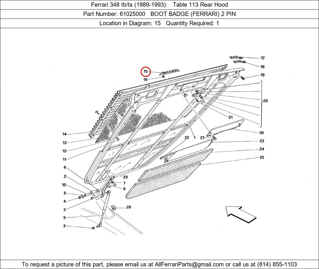 Ferrari Part 61025000