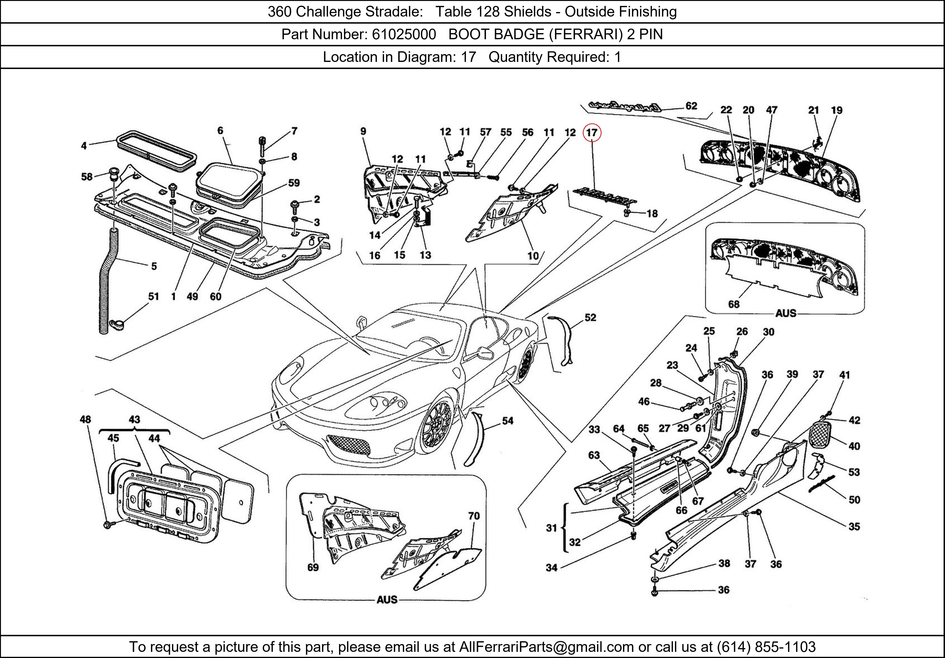 Ferrari Part 61025000