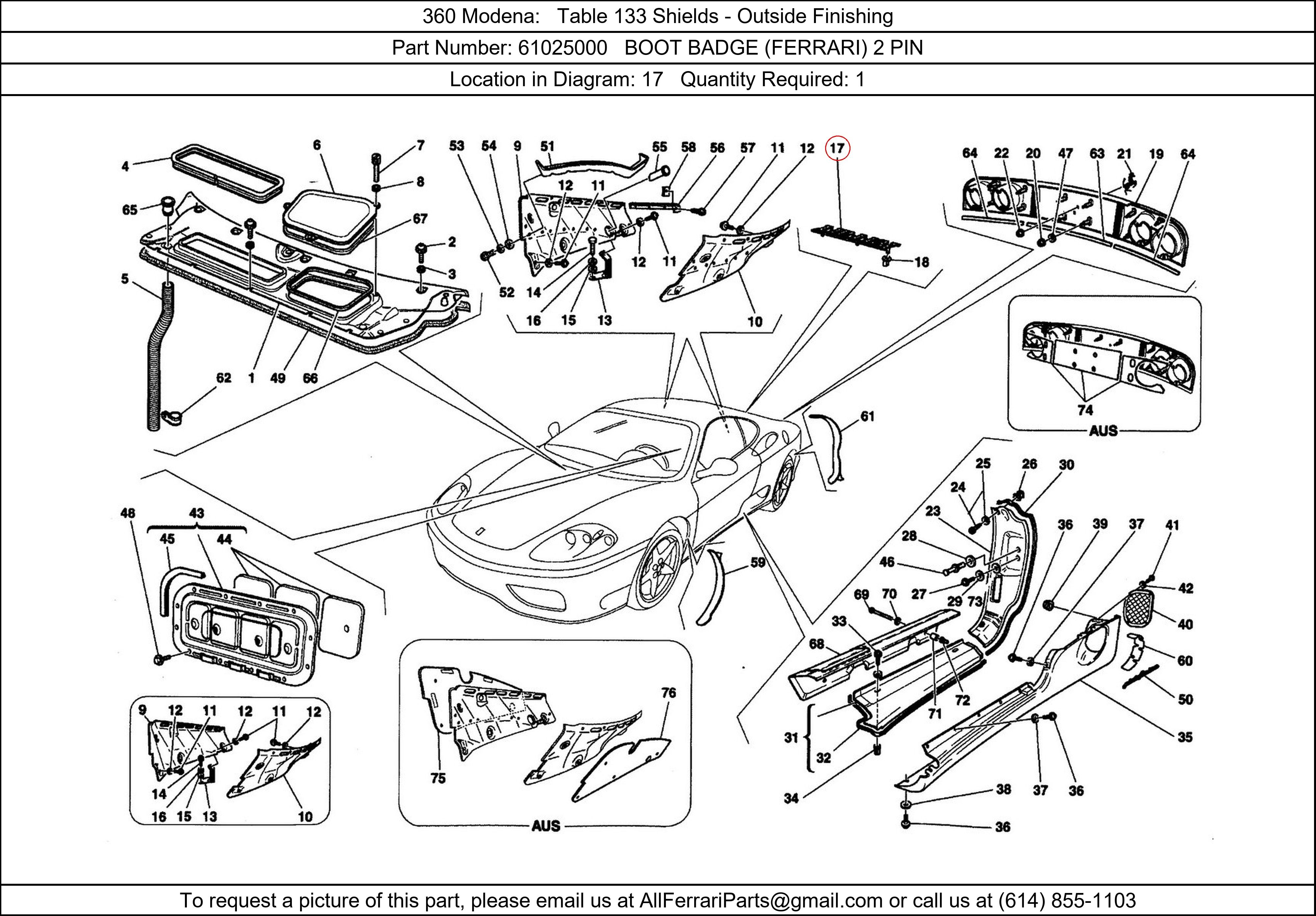 Ferrari Part 61025000