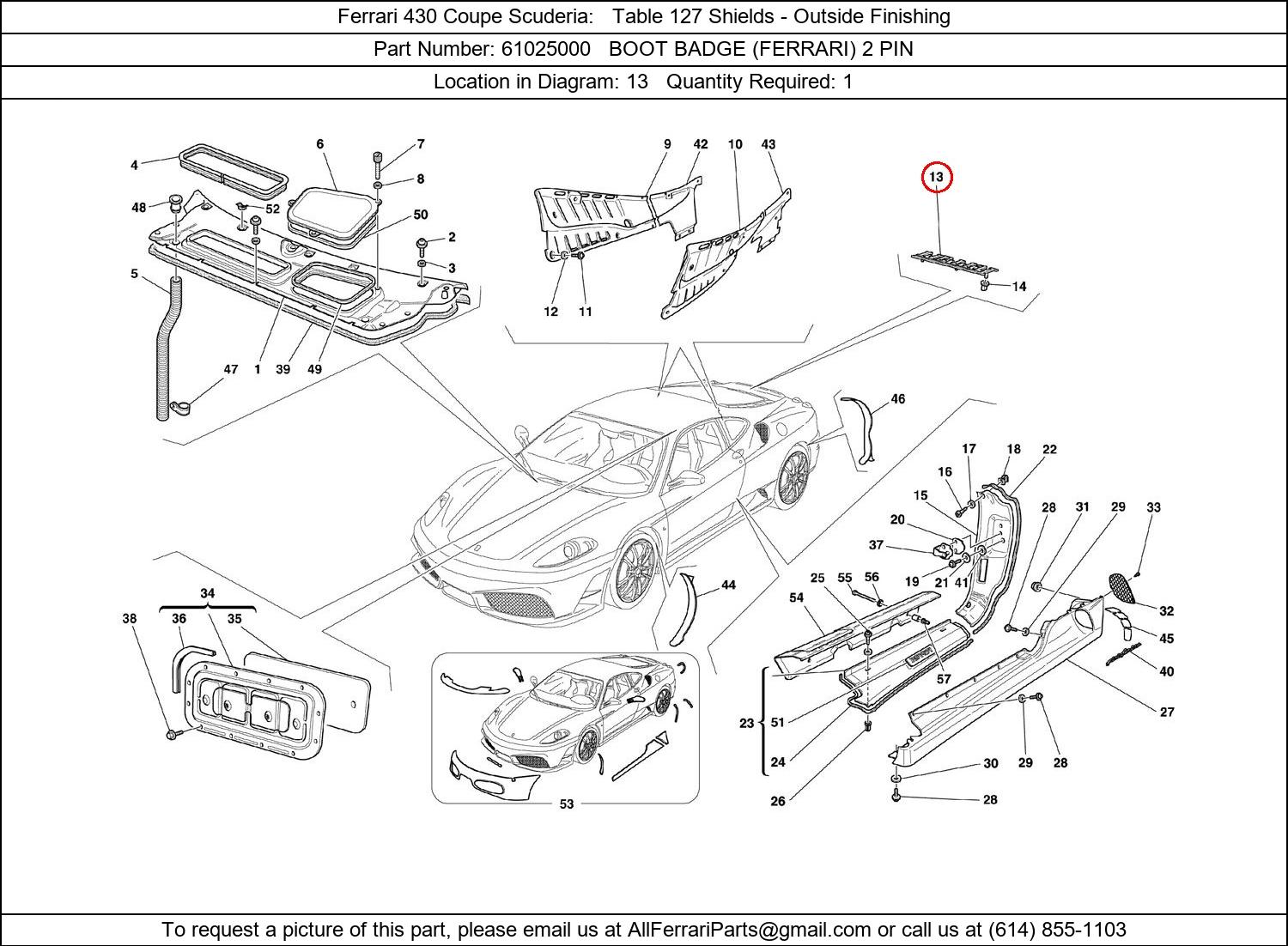 Ferrari Part 61025000