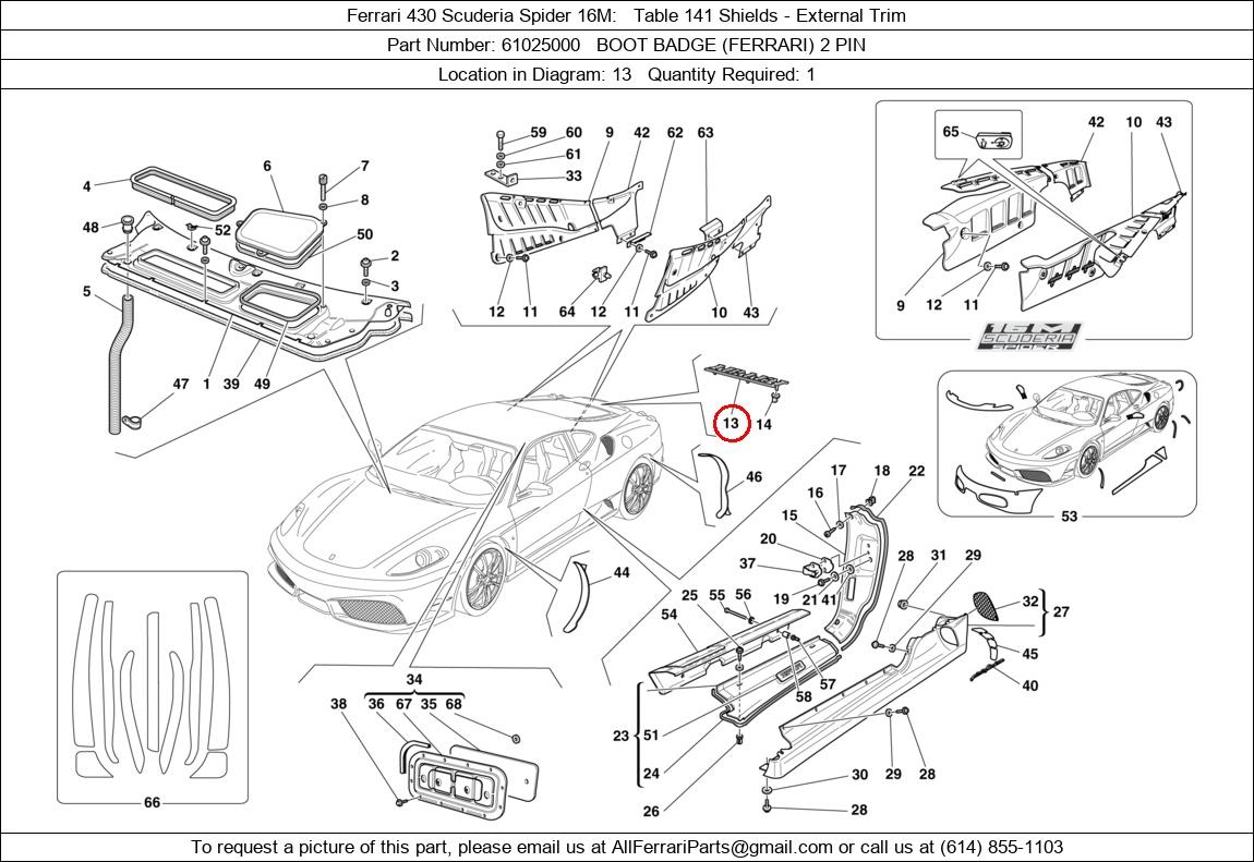 Ferrari Part 61025000