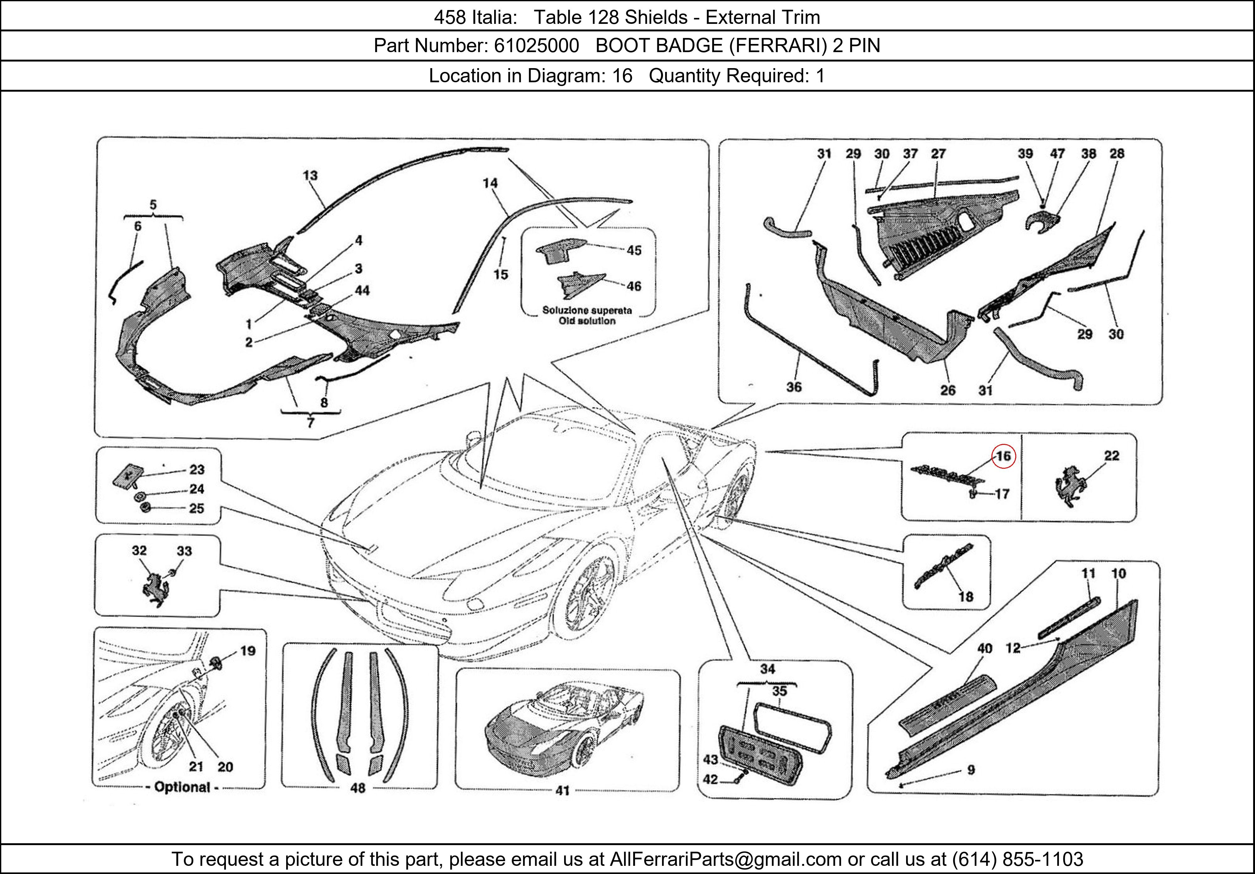 Ferrari Part 61025000