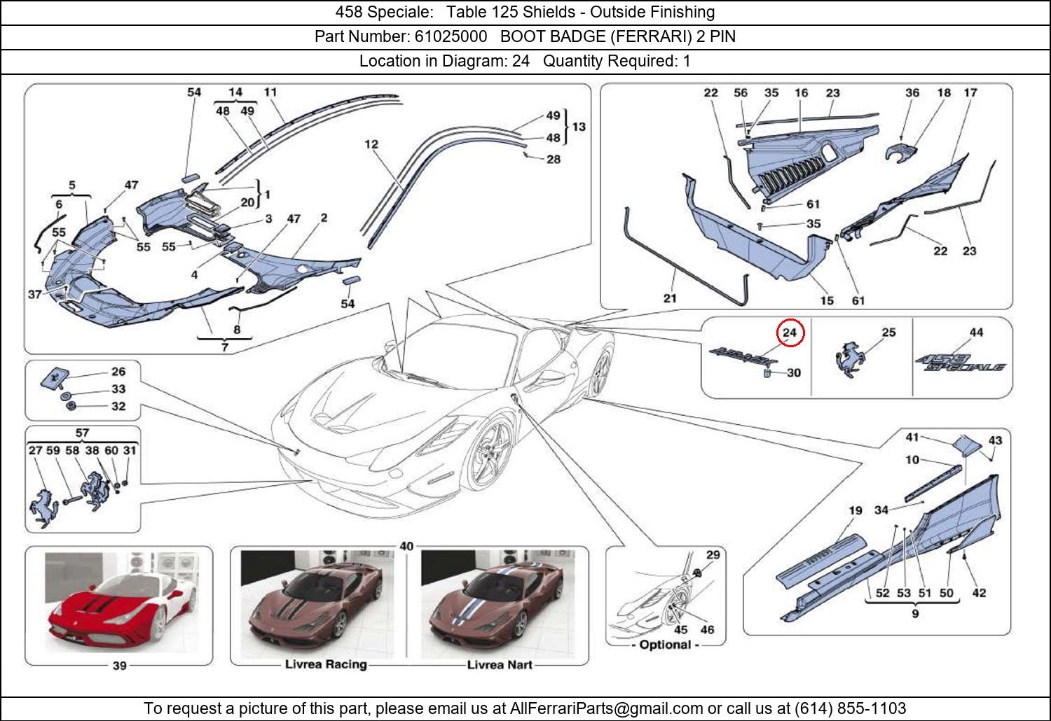 Ferrari Part 61025000