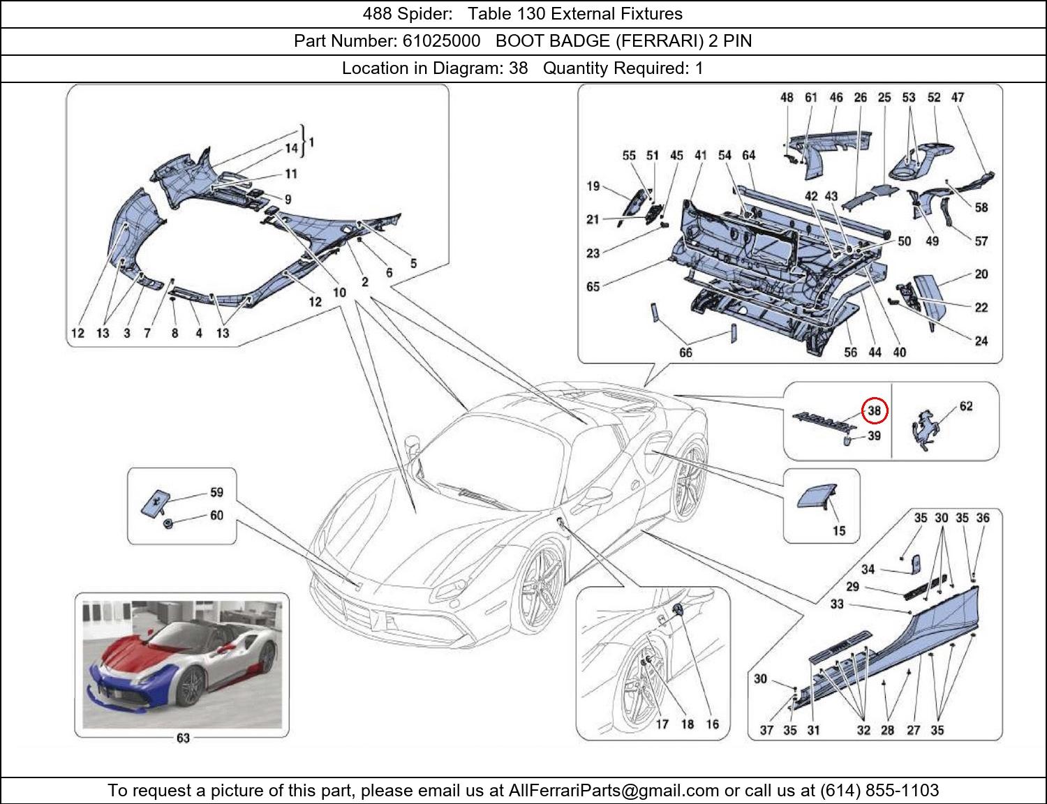 Ferrari Part 61025000