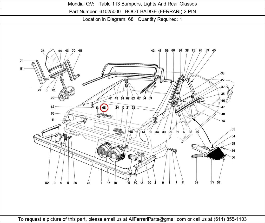 Ferrari Part 61025000