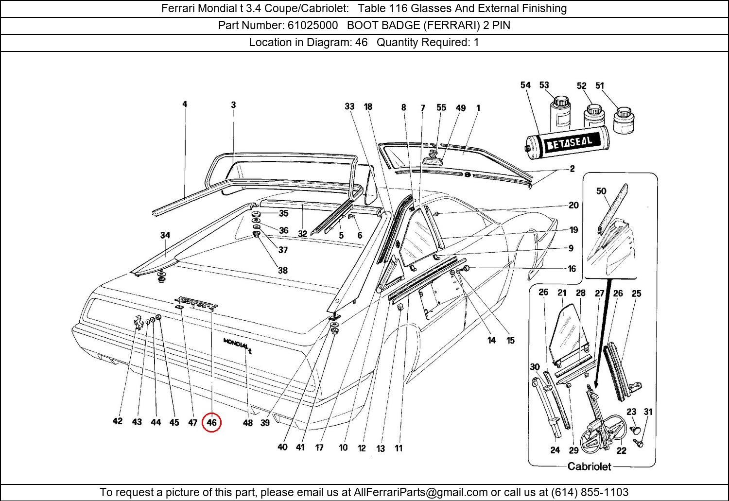 Ferrari Part 61025000