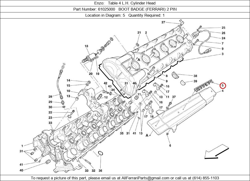 Ferrari Part 61025000