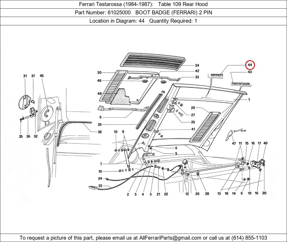 Ferrari Part 61025000