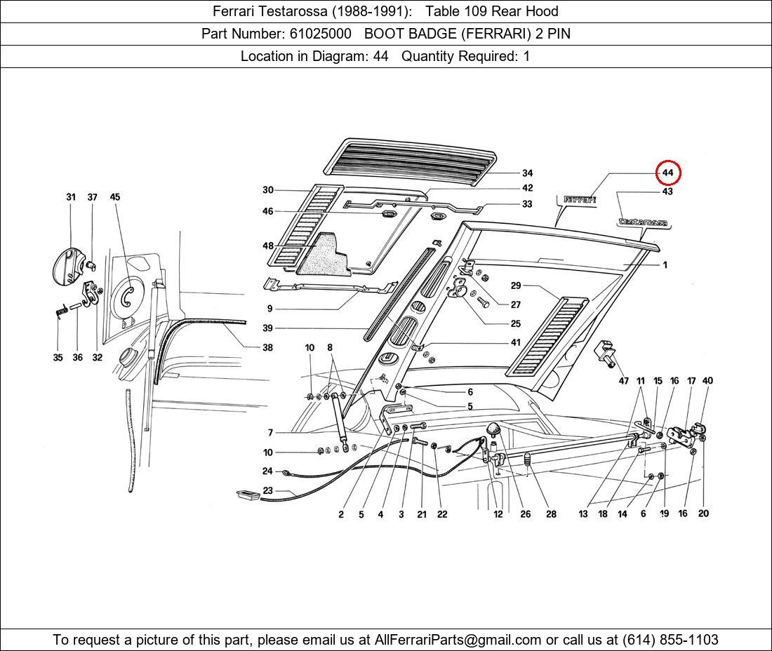 Ferrari Part 61025000