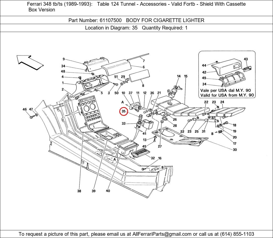 Ferrari Part 61107500