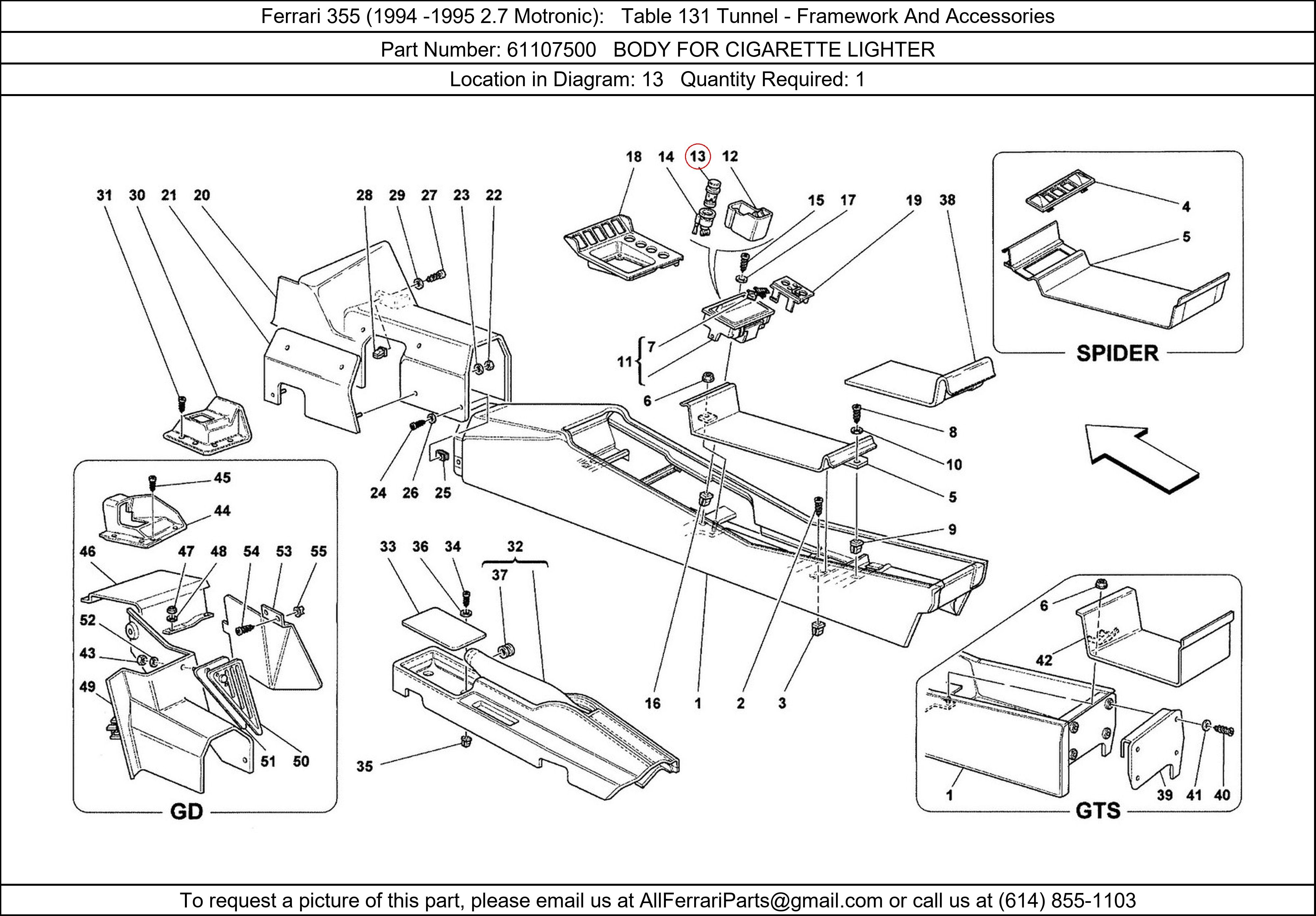 Ferrari Part 61107500