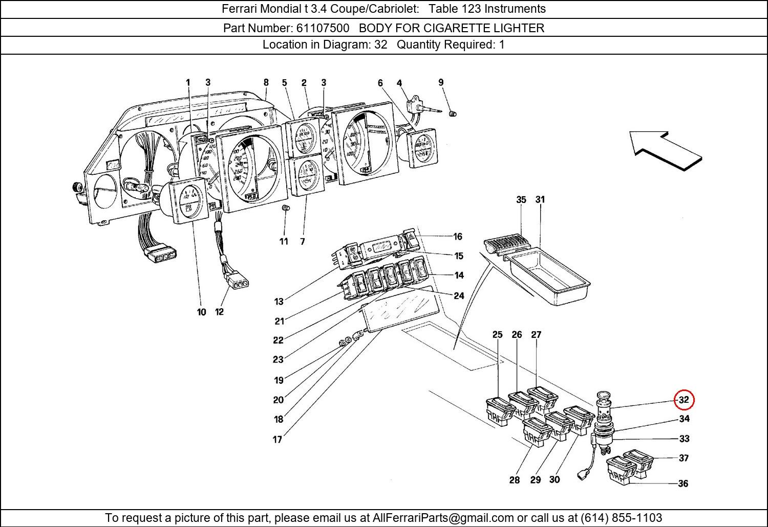 Ferrari Part 61107500